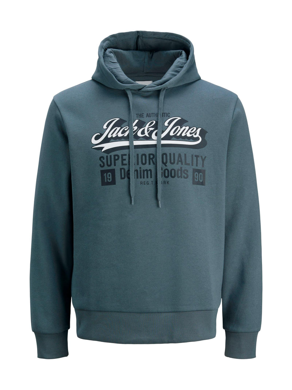 Felpa Jack & Jones Logo Petrolio con cappuccio 12279649 /Stormy Weather JACK & JONES 