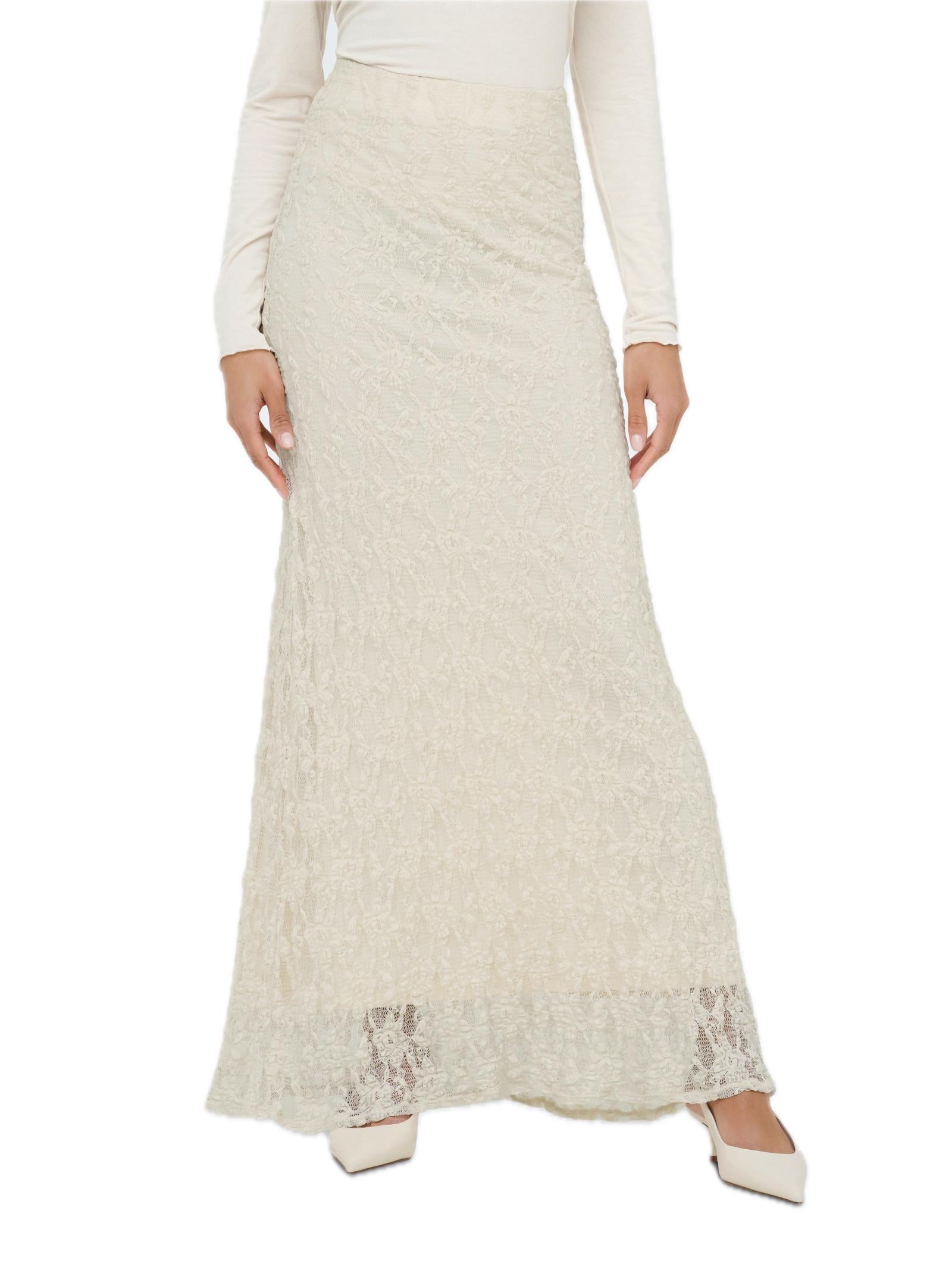 Gonna Only Albina Panna con pizzo 15372797 /Birch ONLY 