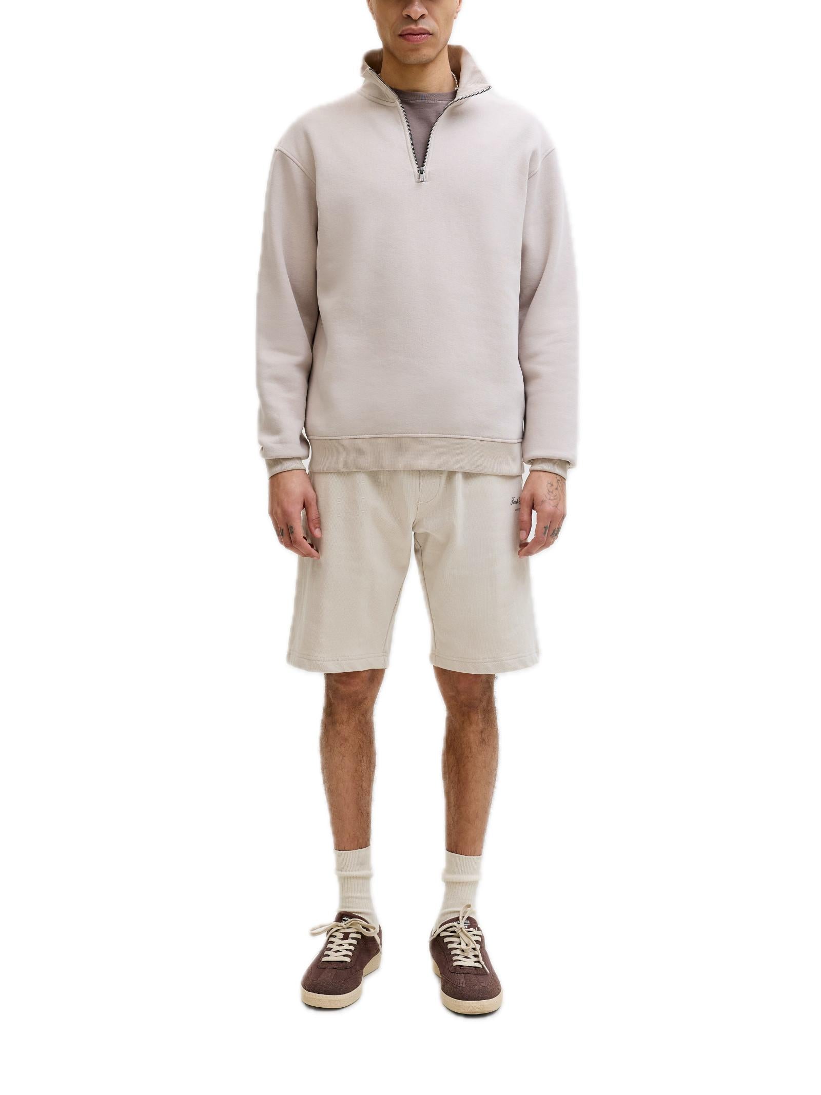 Bermuda Jack & Jones Beige Petrolio in felpa 12288638 /Moonbeam JACK & JONES 