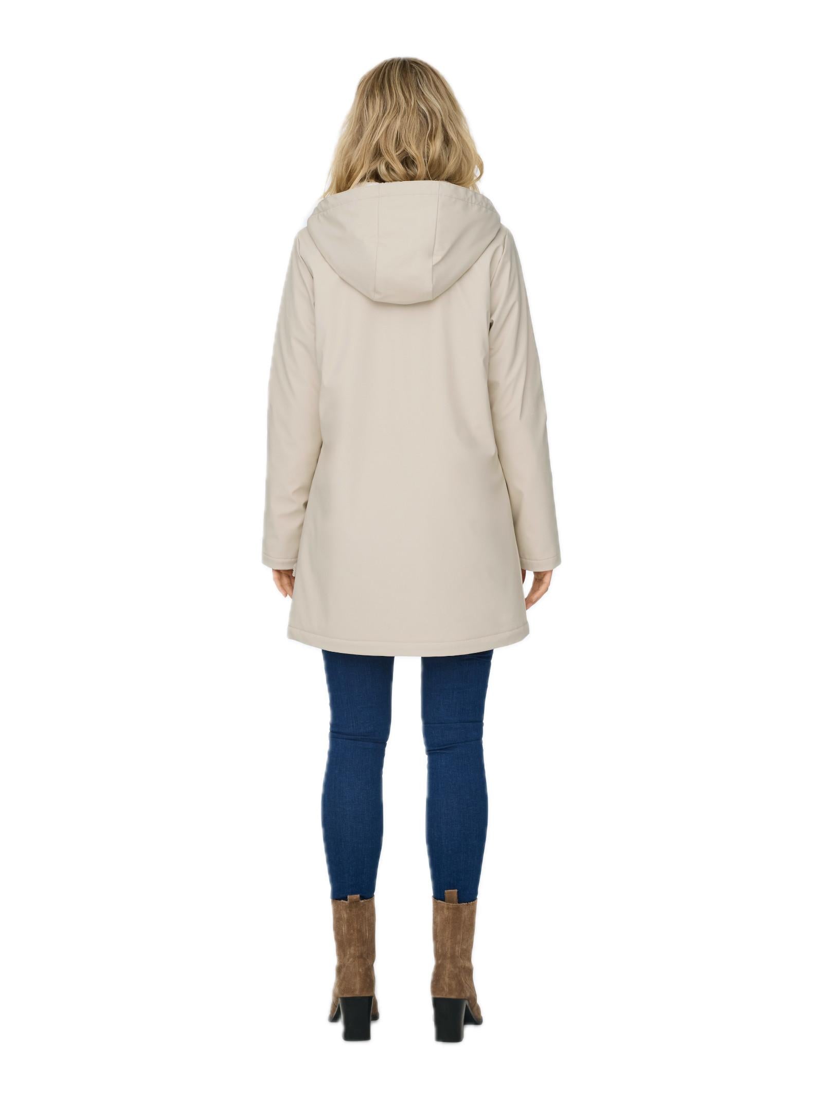 Giubbotto Only Sally Beige con cappuccio 15206116 /Oatmeal ONLY 
