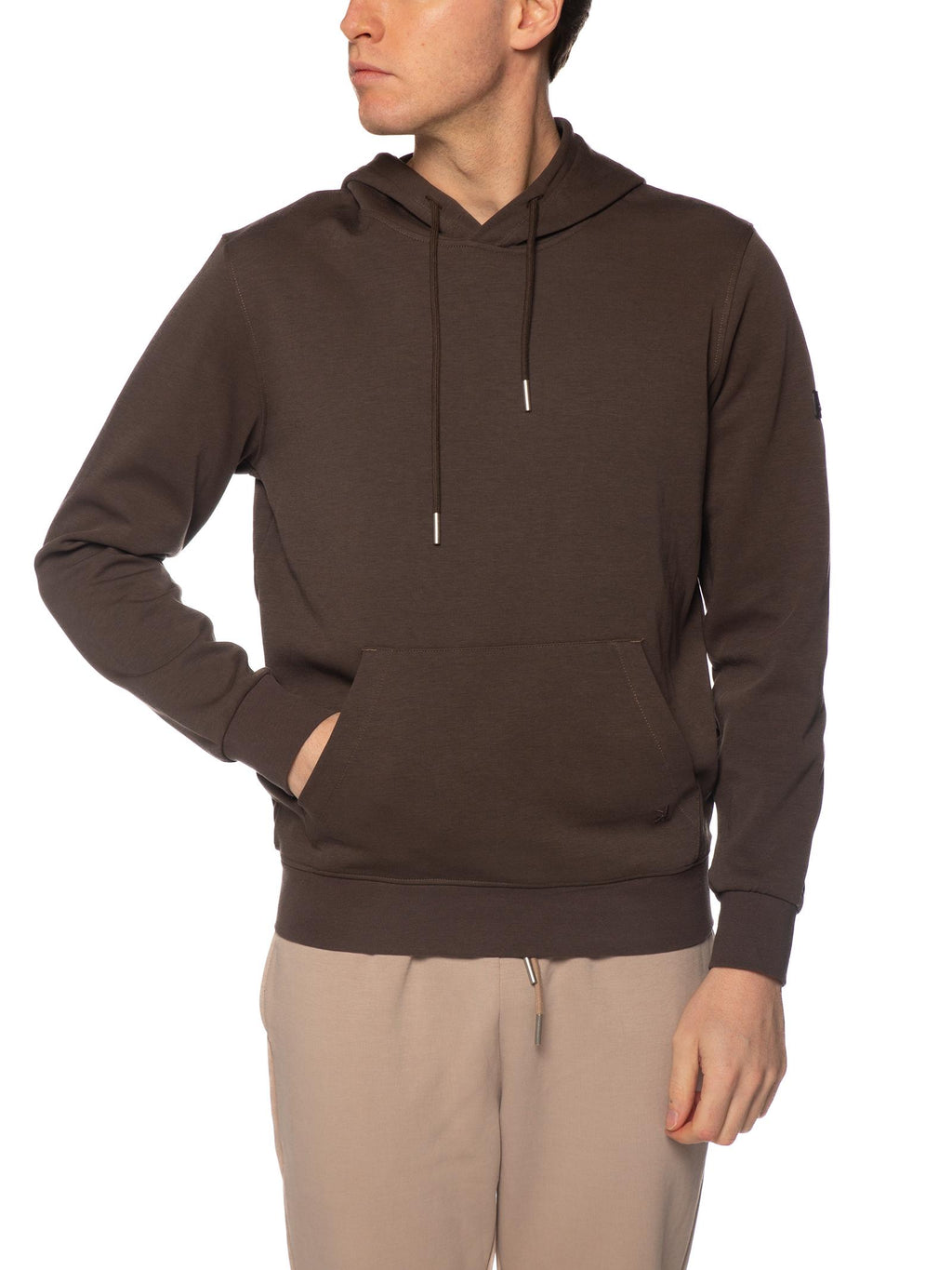 Felpa Gianni Lupo Marrone con cappuccio GL2125F BROWN GIANNI LUPO 