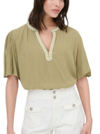 Blusa JDY Beige Liva scollo a V 15373083 /Petrified Oak JDY 
