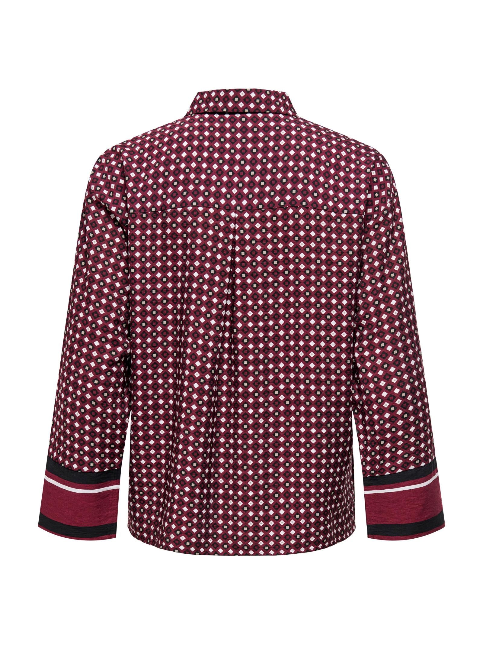 Camicia Jacqueline De Yong Alice Bordeaux fantasia 15356522 /Maroon Banner JDY 
