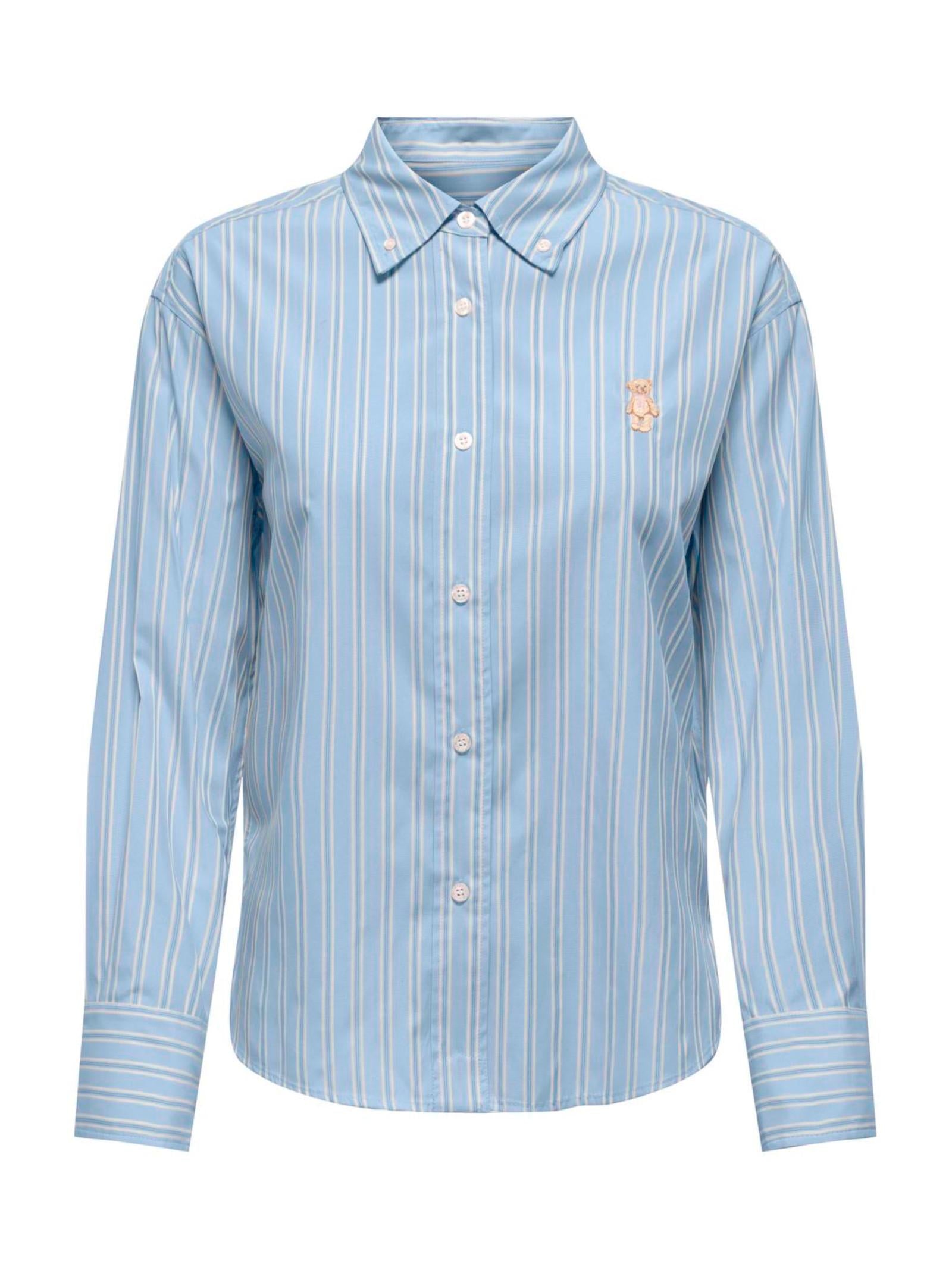 Camicia Only Lara Celeste a righe 15370801 /Cashmere Blue ONLY 
