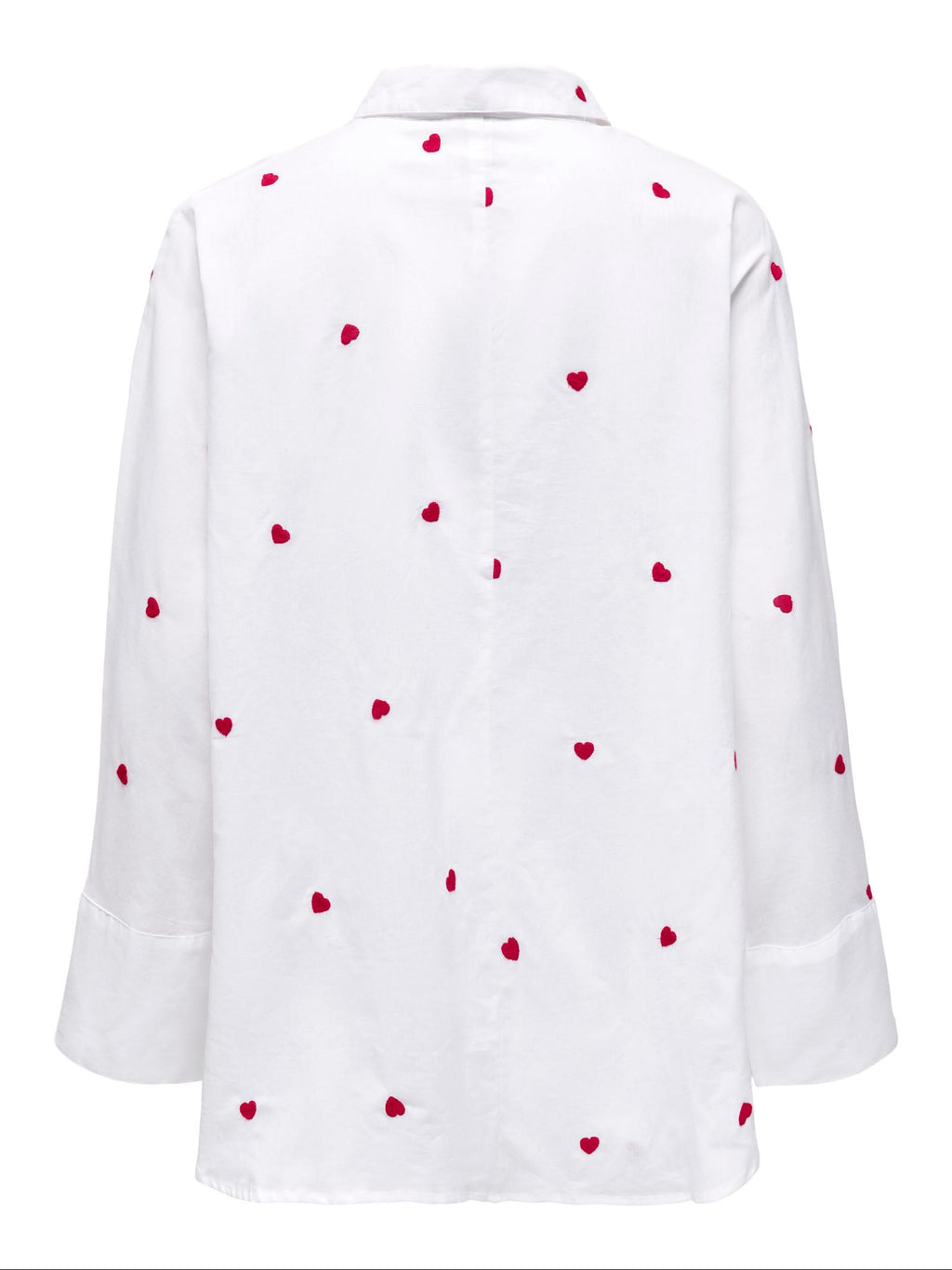 Camicia Only Bianco Lina polsini ampi 15283743 /Heart Bright ONLY 