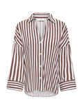 Camicia JDY Bianco Marrone Laurel maniche lunghe 15376486 /White Coffee Bean JDY 