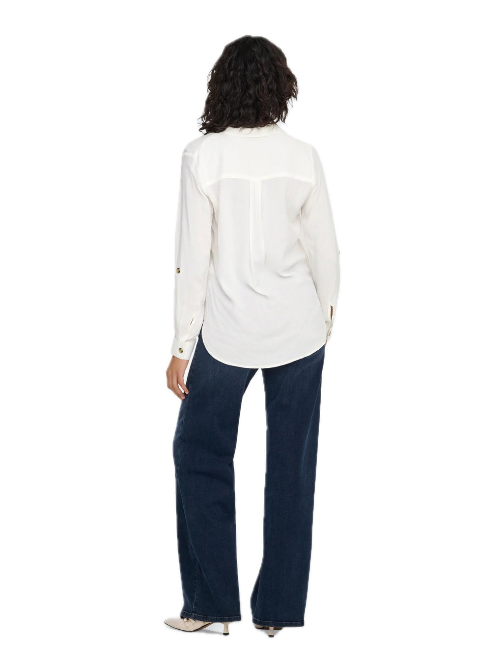 Camicia Only Yasmin Bianco con scollo a V 15281677 /Snow White ONLY 