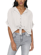 Camicia Only Bianco Paula cropped 15281497 /Cloud Dancer ONLY 