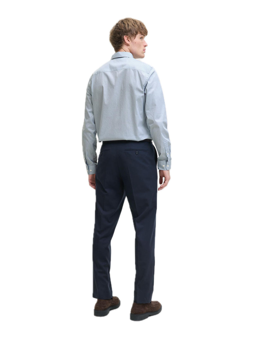 Camicia Jack & Jones Uomo Blackpool Celeste stretch 12284126 /Chambray Blue JACK & JONES 