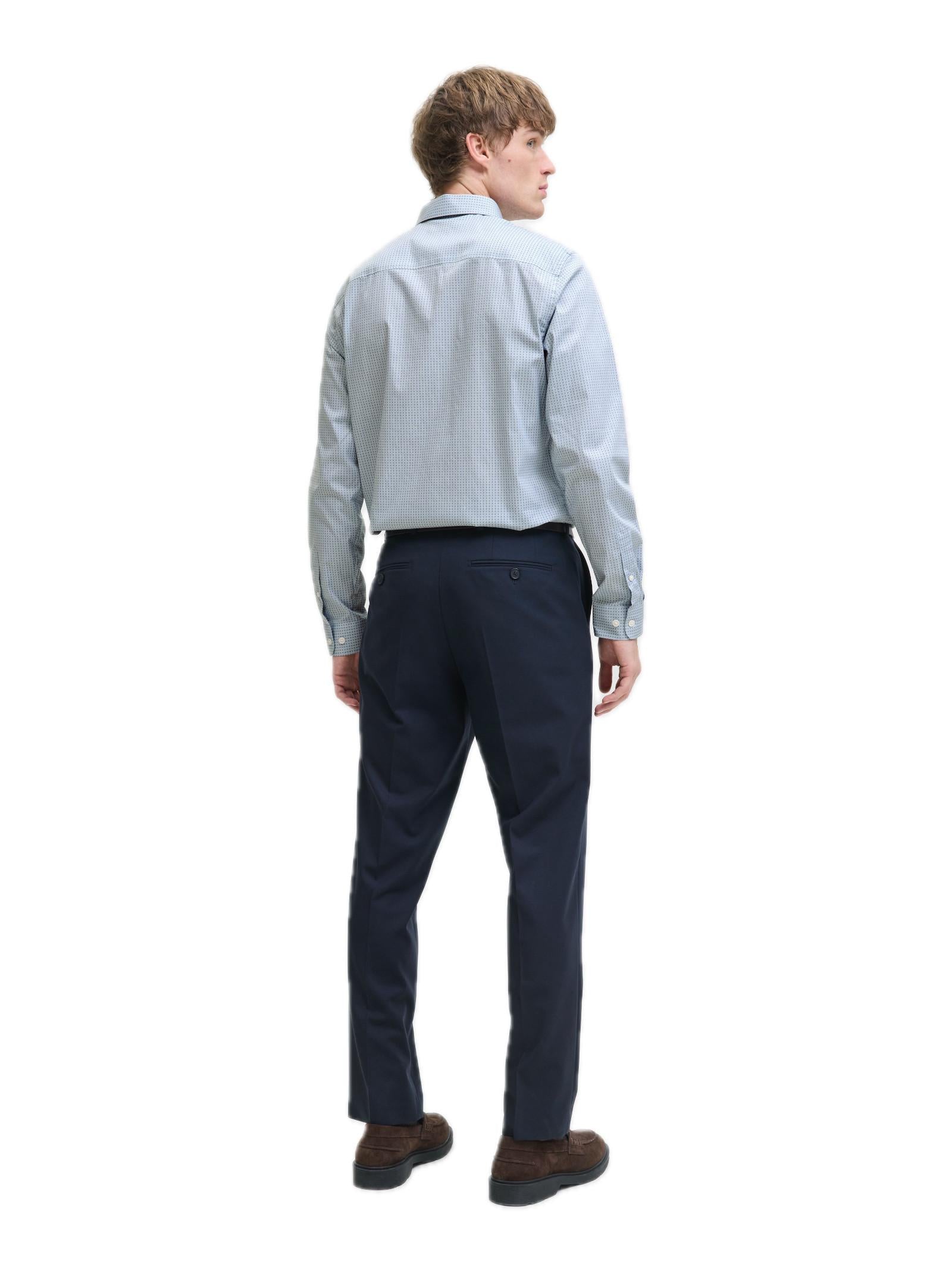 Camicia Jack & Jones Uomo Blackpool Celeste stretch 12284126 /Chambray Blue JACK & JONES 