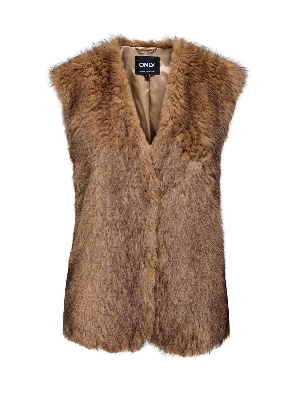 Gilet Only Dawn Nocciola finta pelliccia 15354308 /Tannin ONLY 