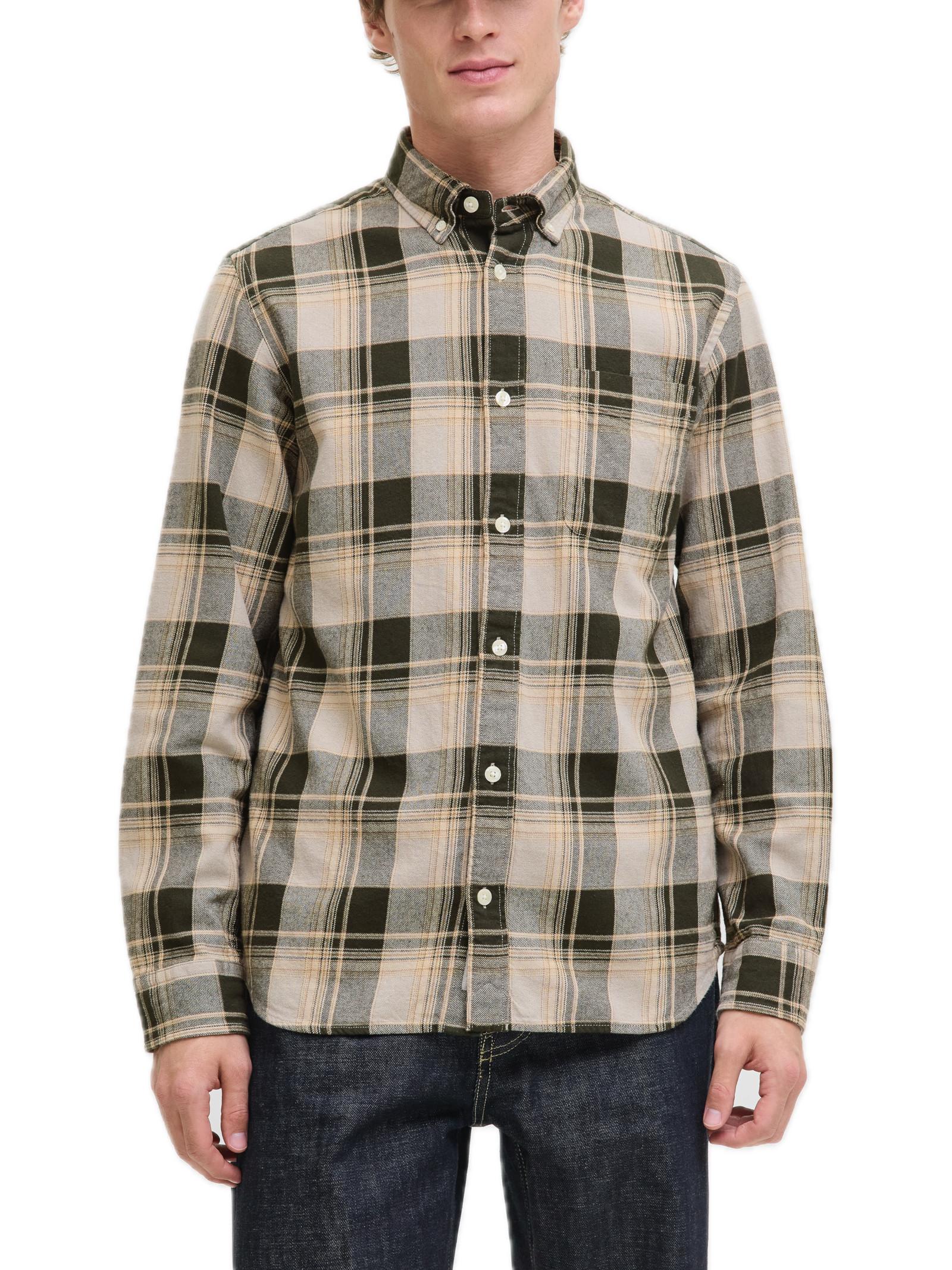 Camicia Jack & Jones Brook Verde fantasia a quadri 12282354 /Peat JACK & JONES 