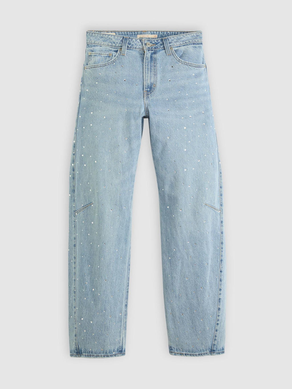 Jeans Levi's®  Barrel  Light Blue Denim baggy con strass 0039A0007 Med Indigo - Worn In LEVI'S® 