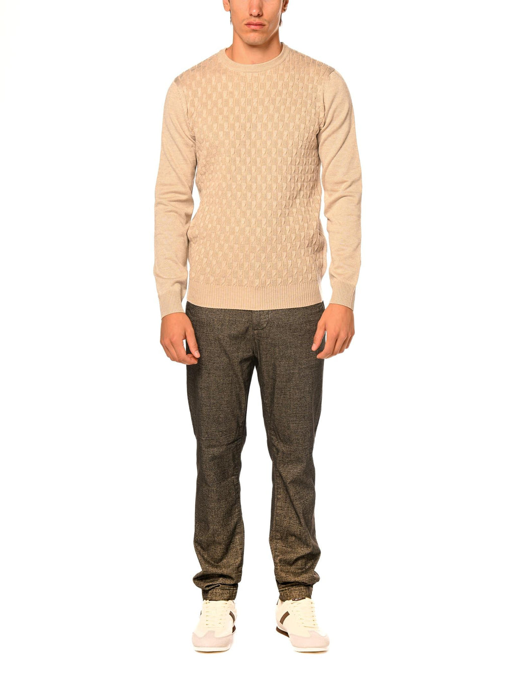 Maglia Seinse Beige lavorata MI3077 BEIGE SEINSE 