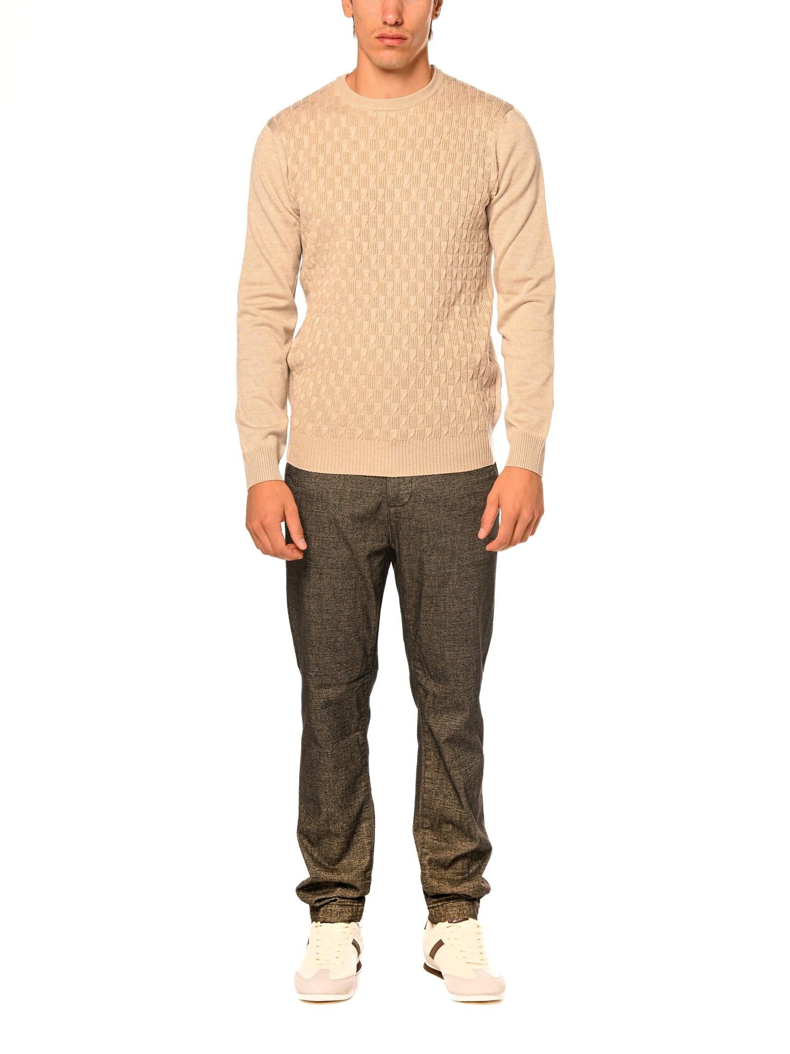 Maglia Seinse Beige lavorata MI3077 BEIGE SEINSE 