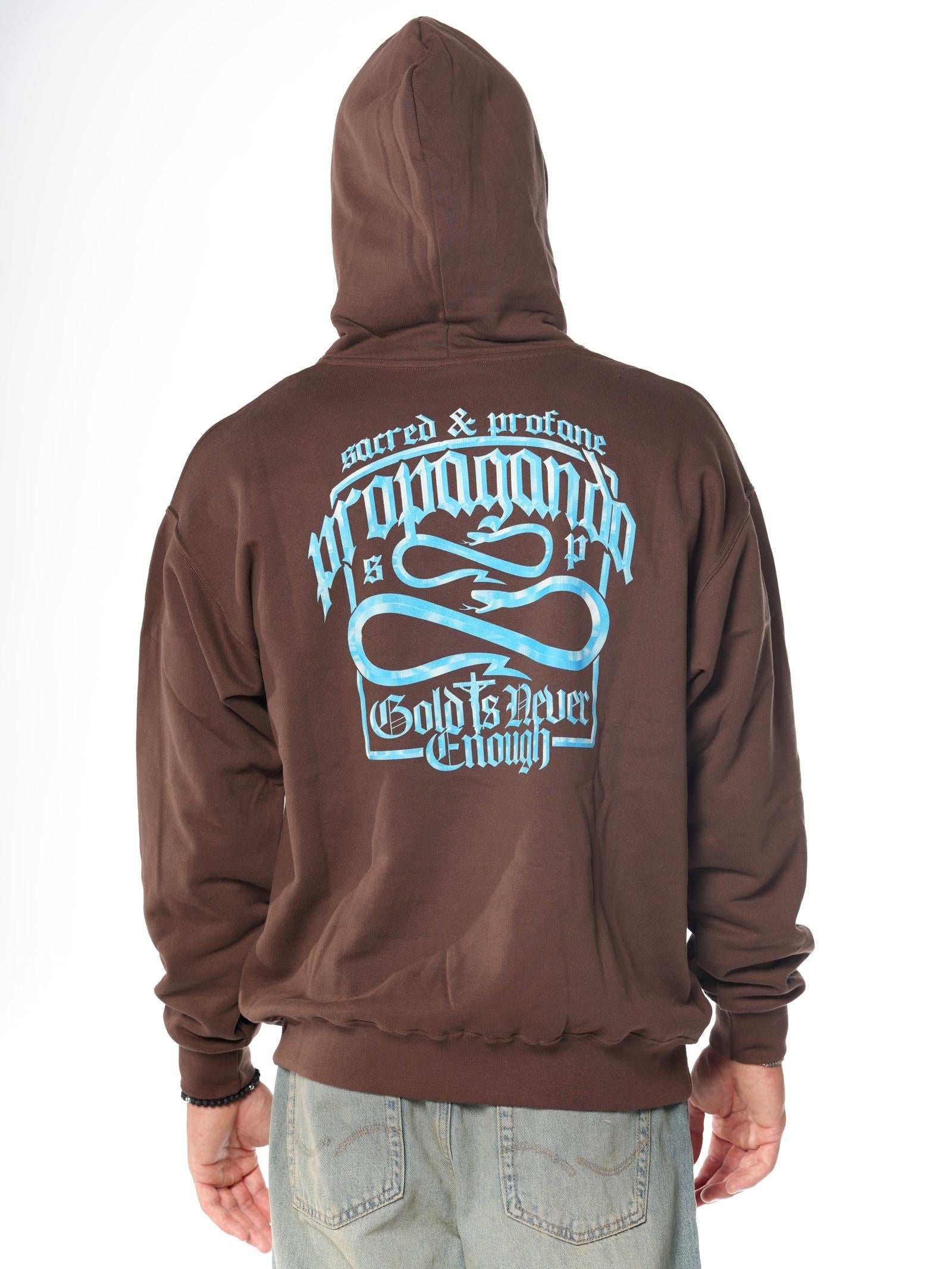 Felpa Propaganda Label Gold Marrone FE450 MARRONE PROPAGANDA 