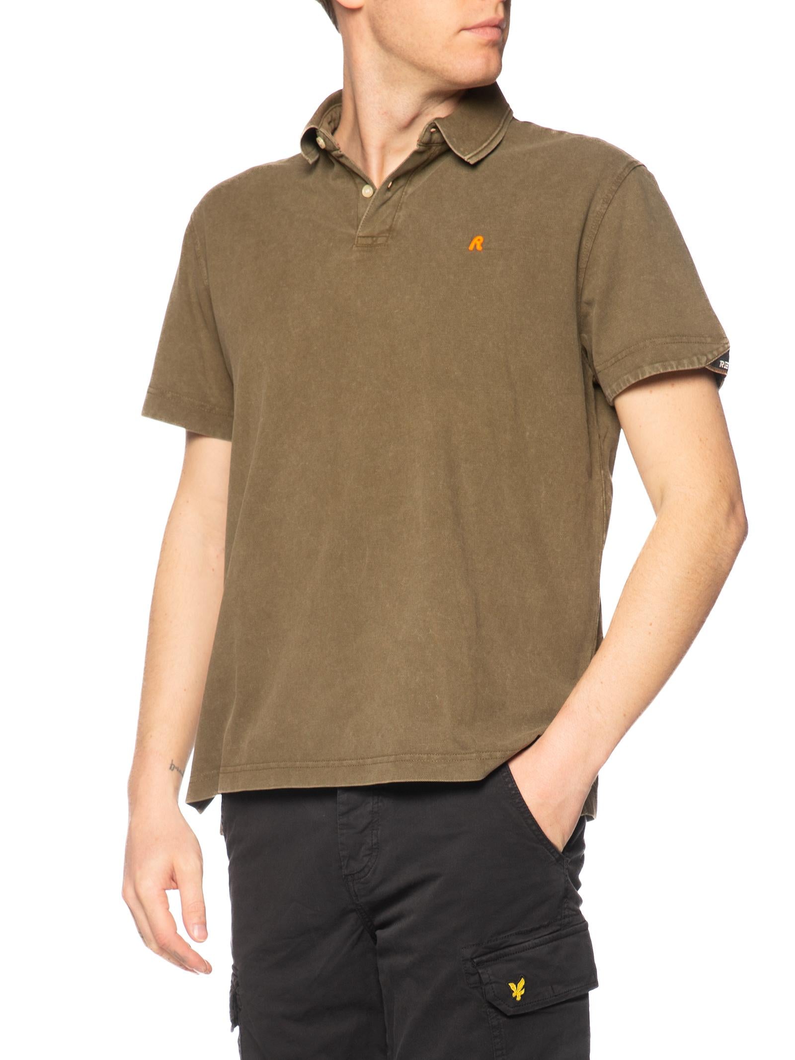 Polo Replay Verde Logo manica corta M3431A 949 REPLAY 