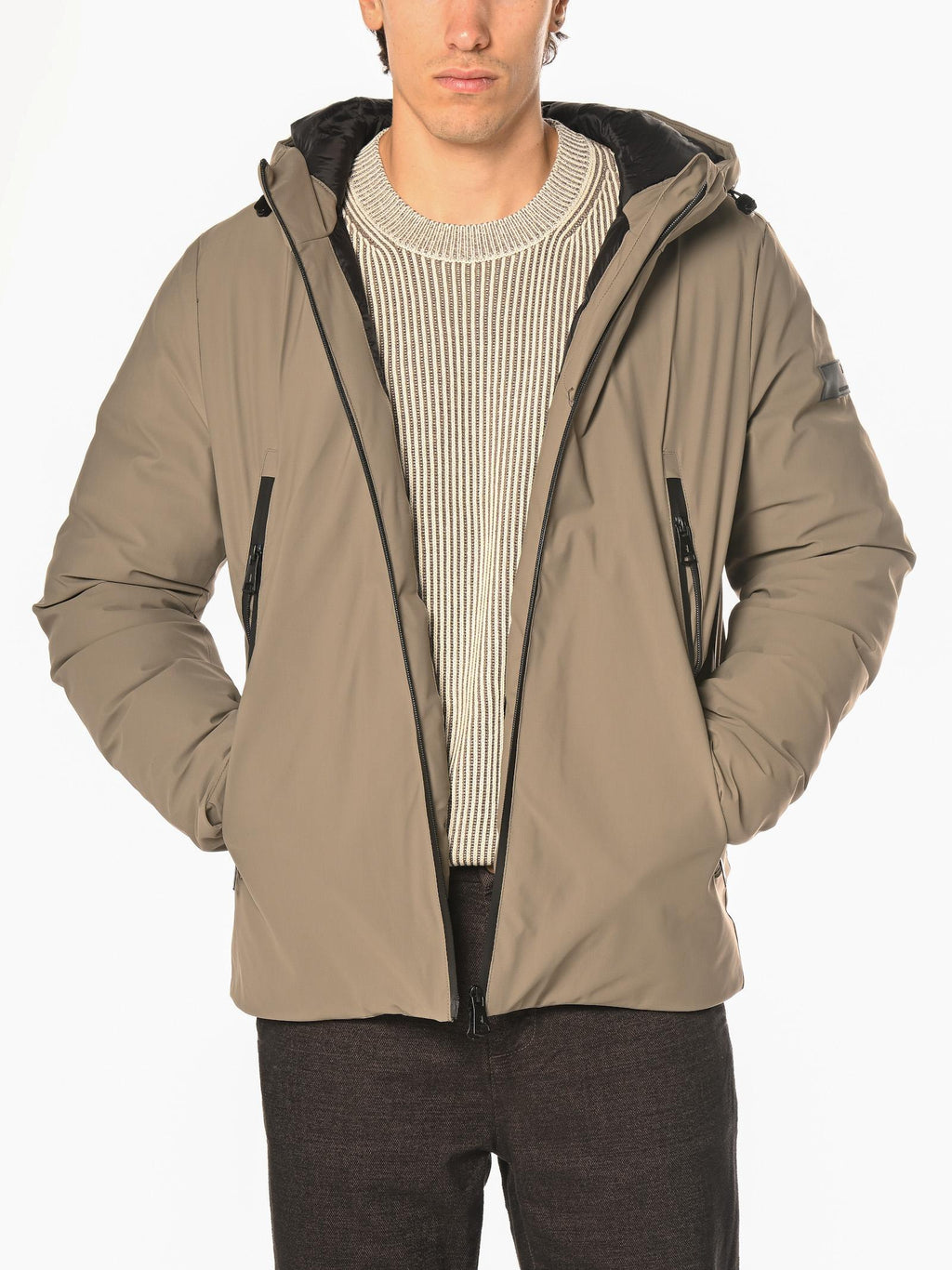 Giubbotto Gianni Lupo Fango con cappuccio GL5069BD MUD GIANNI LUPO 