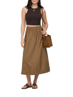 Top Only Vilma Marrone smanicato 15282771 /Black Coffee ONLY 