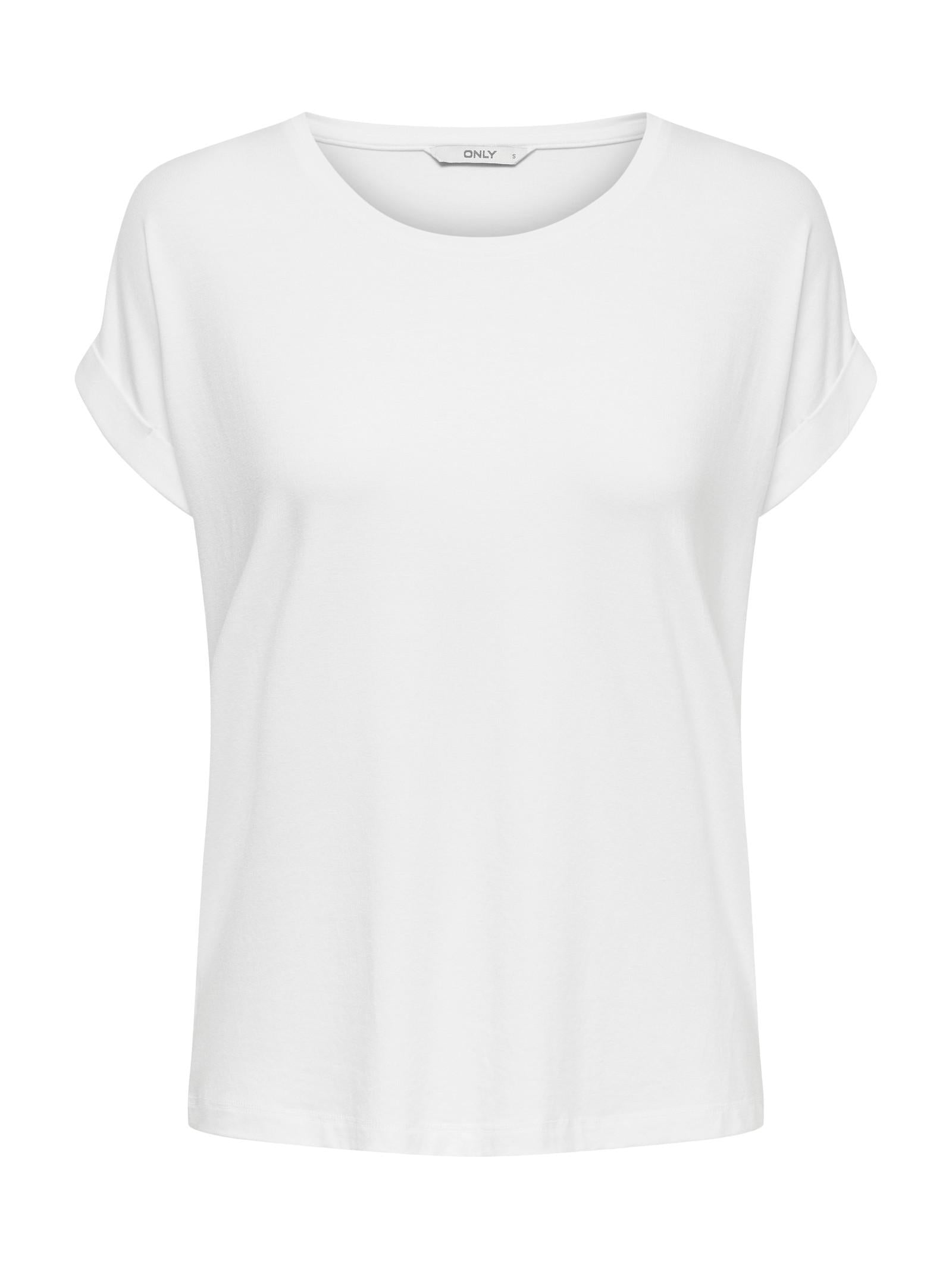 T-Shirt Only Bianco Moster in viscosa 15106662 /White ONLY 