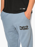 Pantalone DS2 Indaco Basic in felpa FW25228 INDACO DS2 