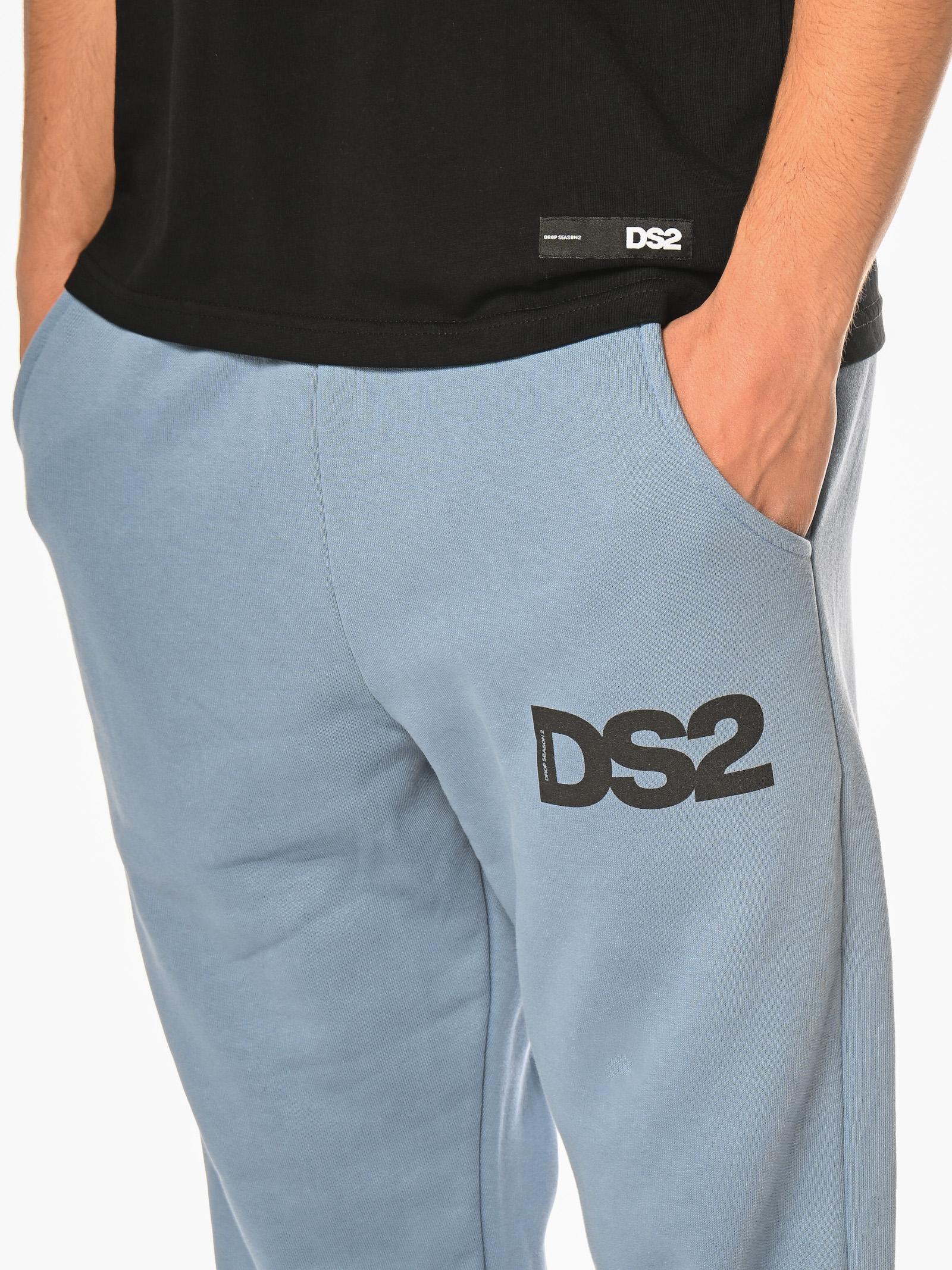 Pantalone DS2 Indaco Basic in felpa FW25228 INDACO DS2 