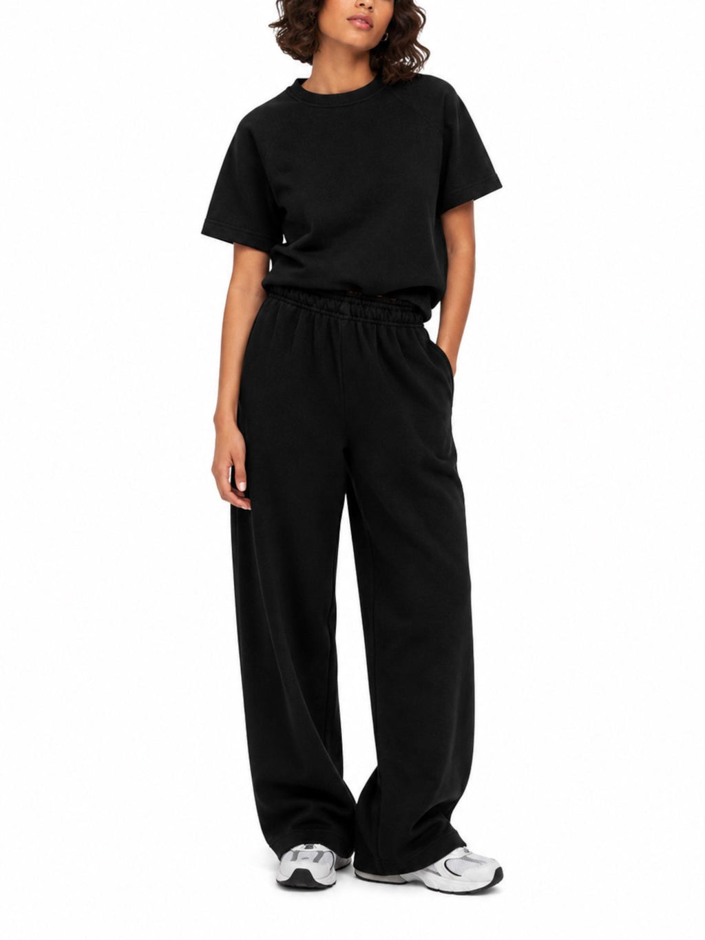 T-shirt Only Ofelia Nera in tessuto felpato 15377588 /Black ONLY 