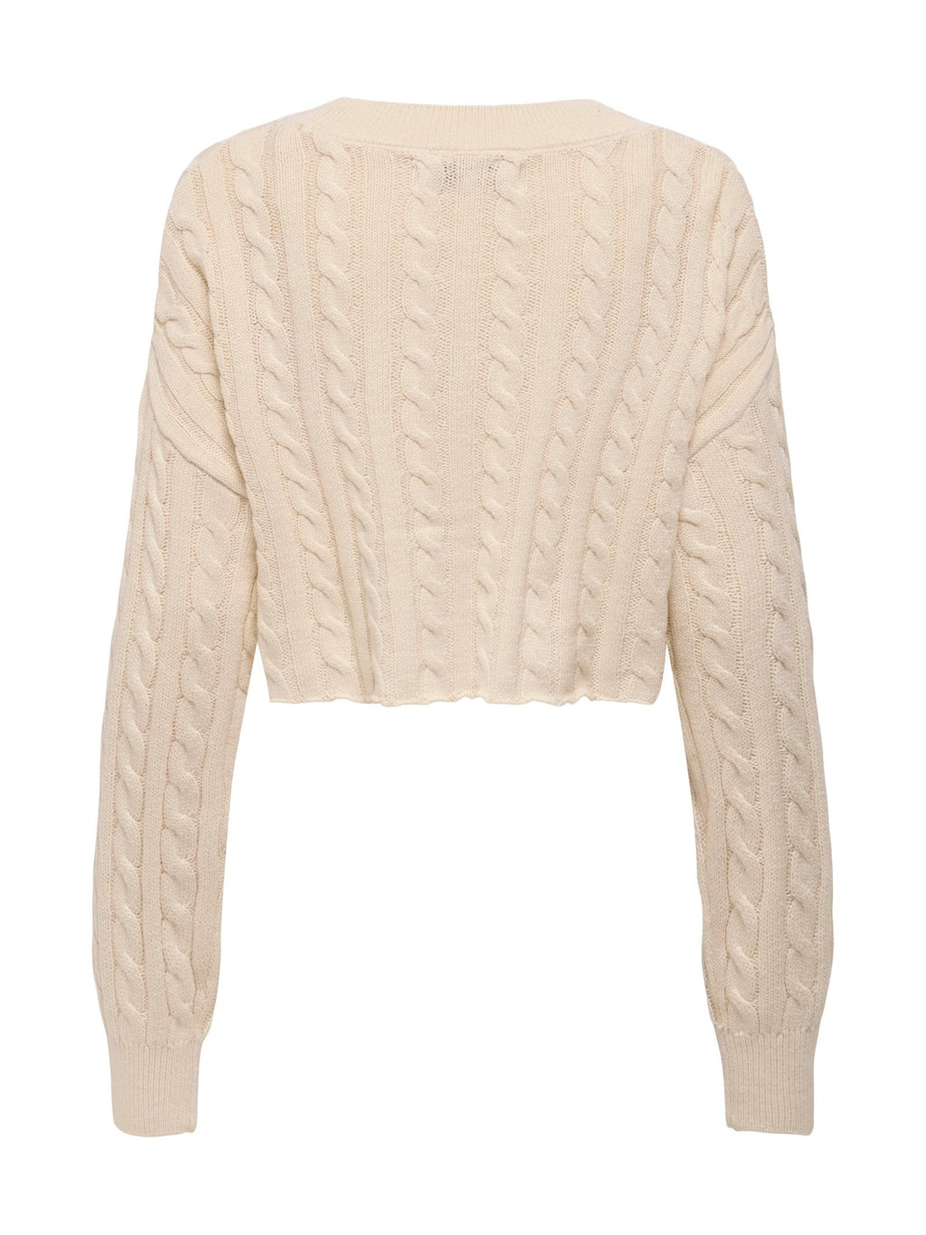 Maglia Only Birtie Panna Cropped 15350742 /Birch ONLY 