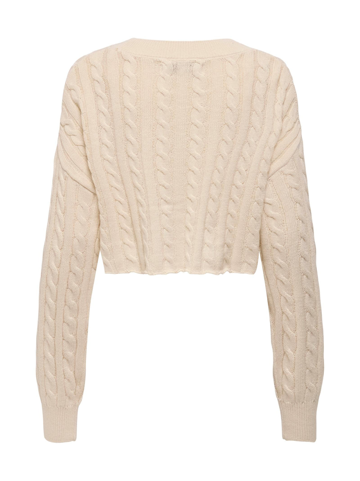 Maglia Only Birtie Panna Cropped 15350742 /Birch ONLY 