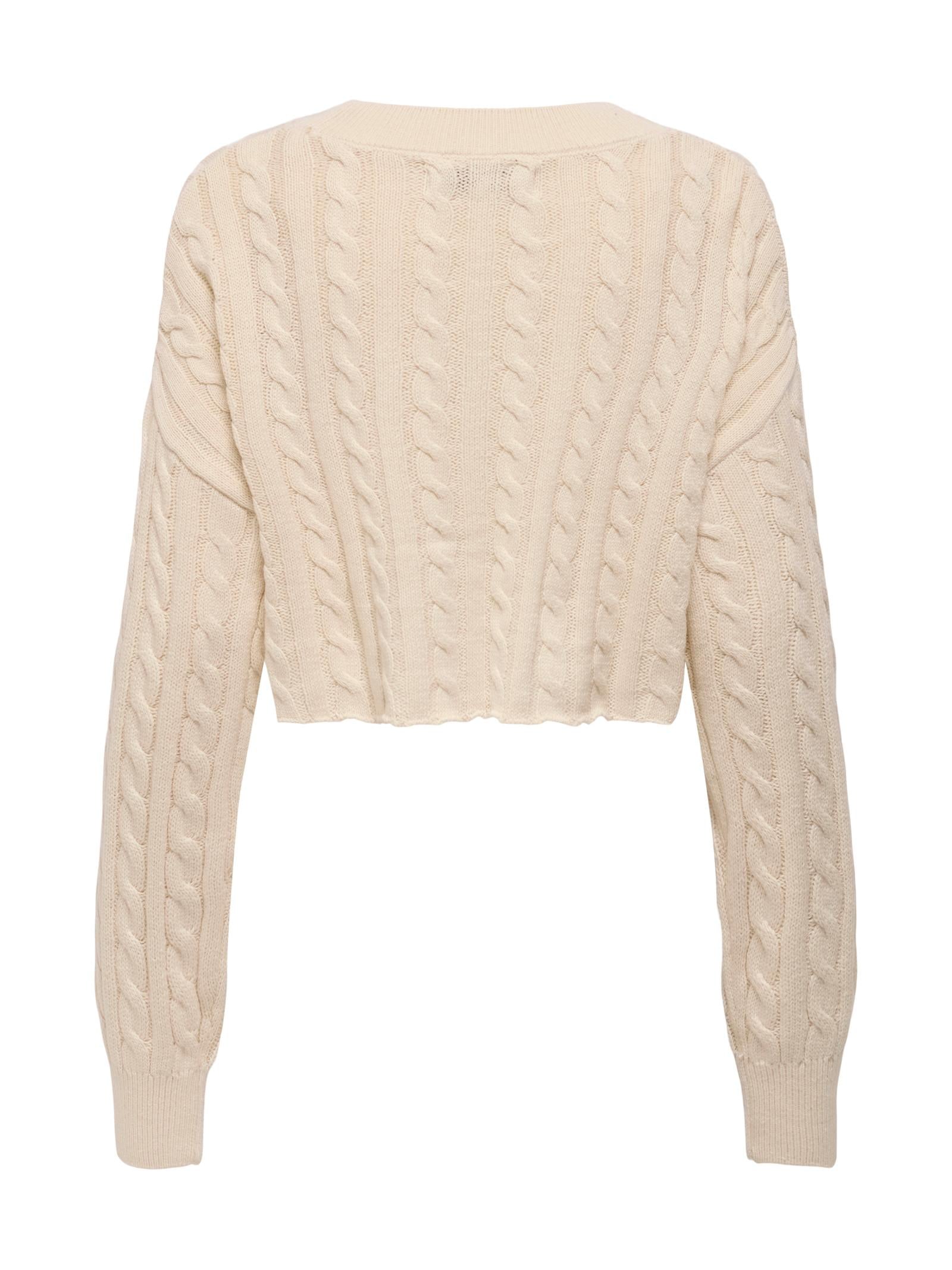 Maglia Only Birtie Panna Cropped 15350742 /Birch ONLY 
