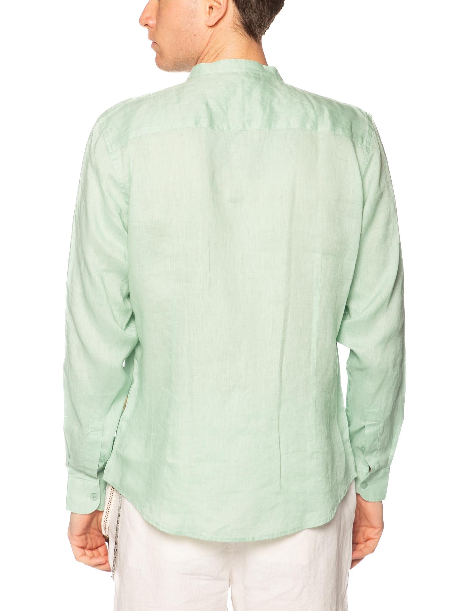 Camcia Gianni Lupo Menta coreana lino GL7620S MENTA GIANNI LUPO 
