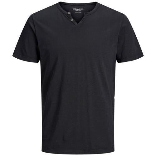 T-shirt Jack & Jones Esplit Nera scollo a V 12164972 /Black JACK & JONES 