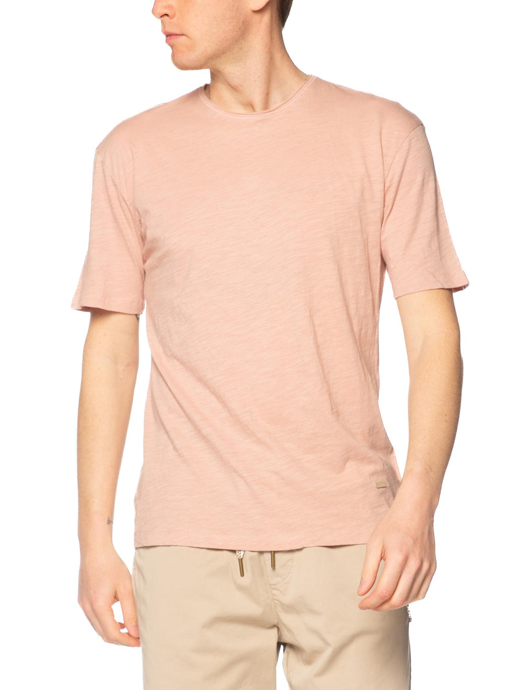 T-shirt Gianni Lupo Cipria taglio vivo GL1053F CIPRIA GIANNI LUPO 