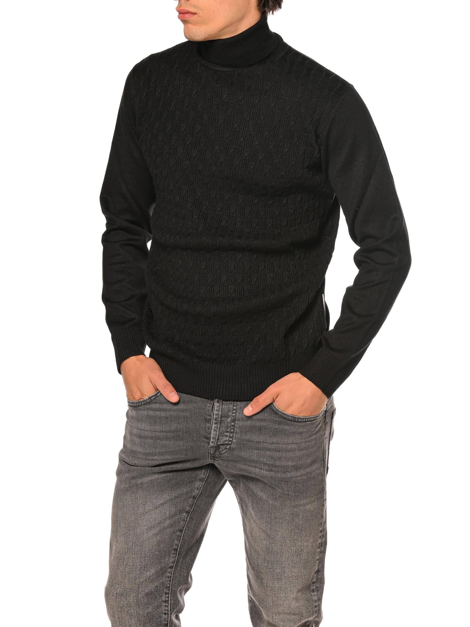 Maglia Seinse Nero dolcevita lavorata MI3078 NERO SEINSE 