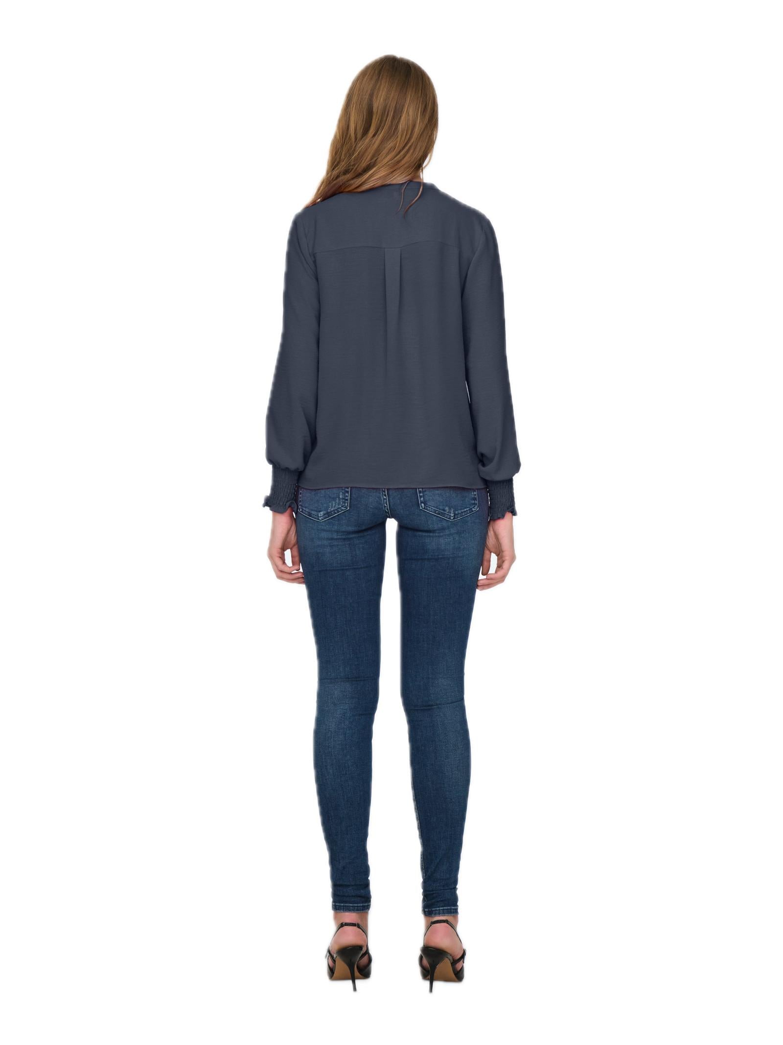 Blusa Only Mette Blu a maniche lunghe 15284309 /Ombre Blue ONLY 