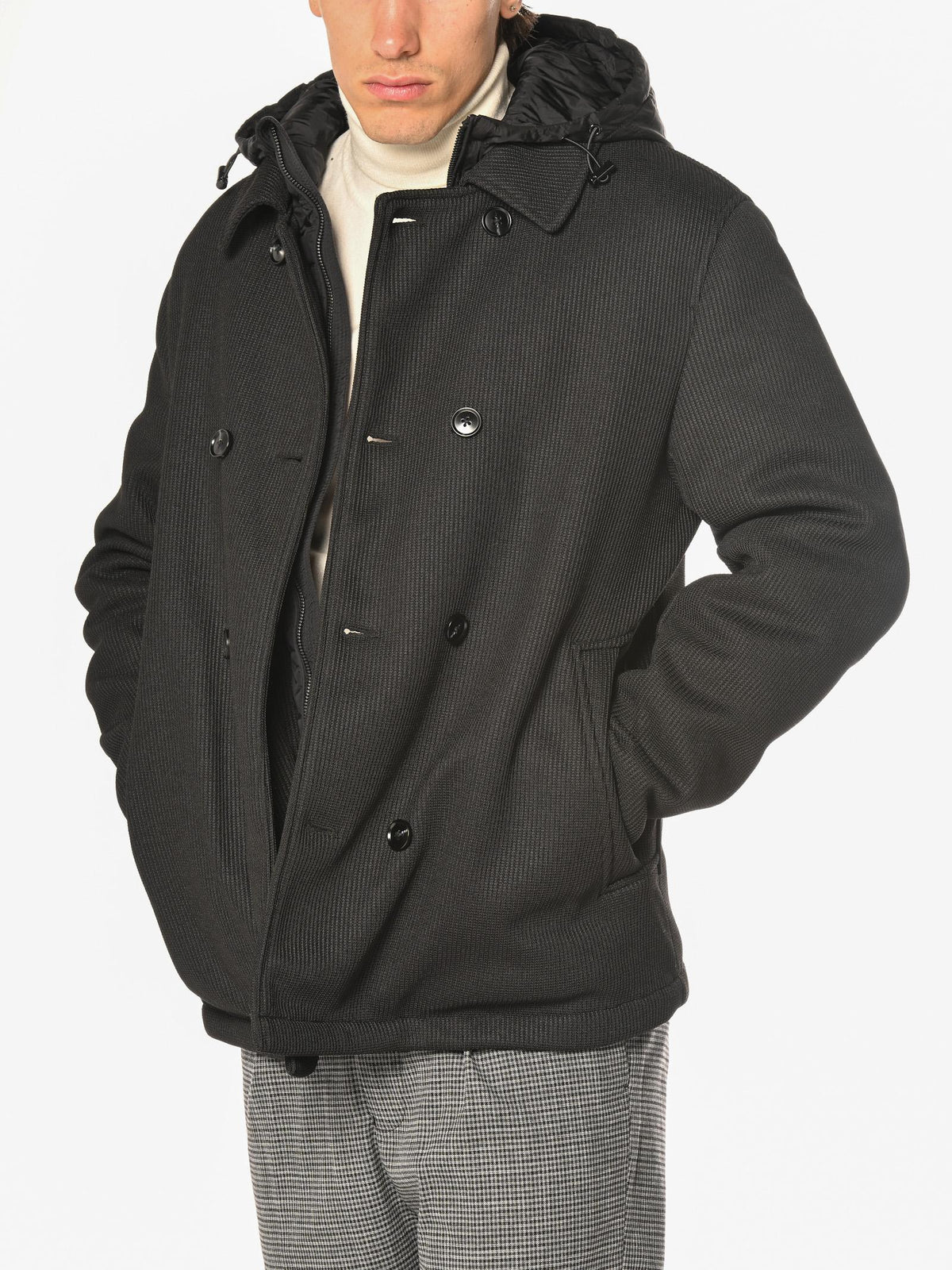 Giubbotto Seinse Nero doppio petto GBI1090 NERO SEINSE 