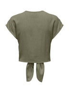 Camicia Only Verde Siesta maniche corte 15322270 /Deep Lichen Green ONLY 