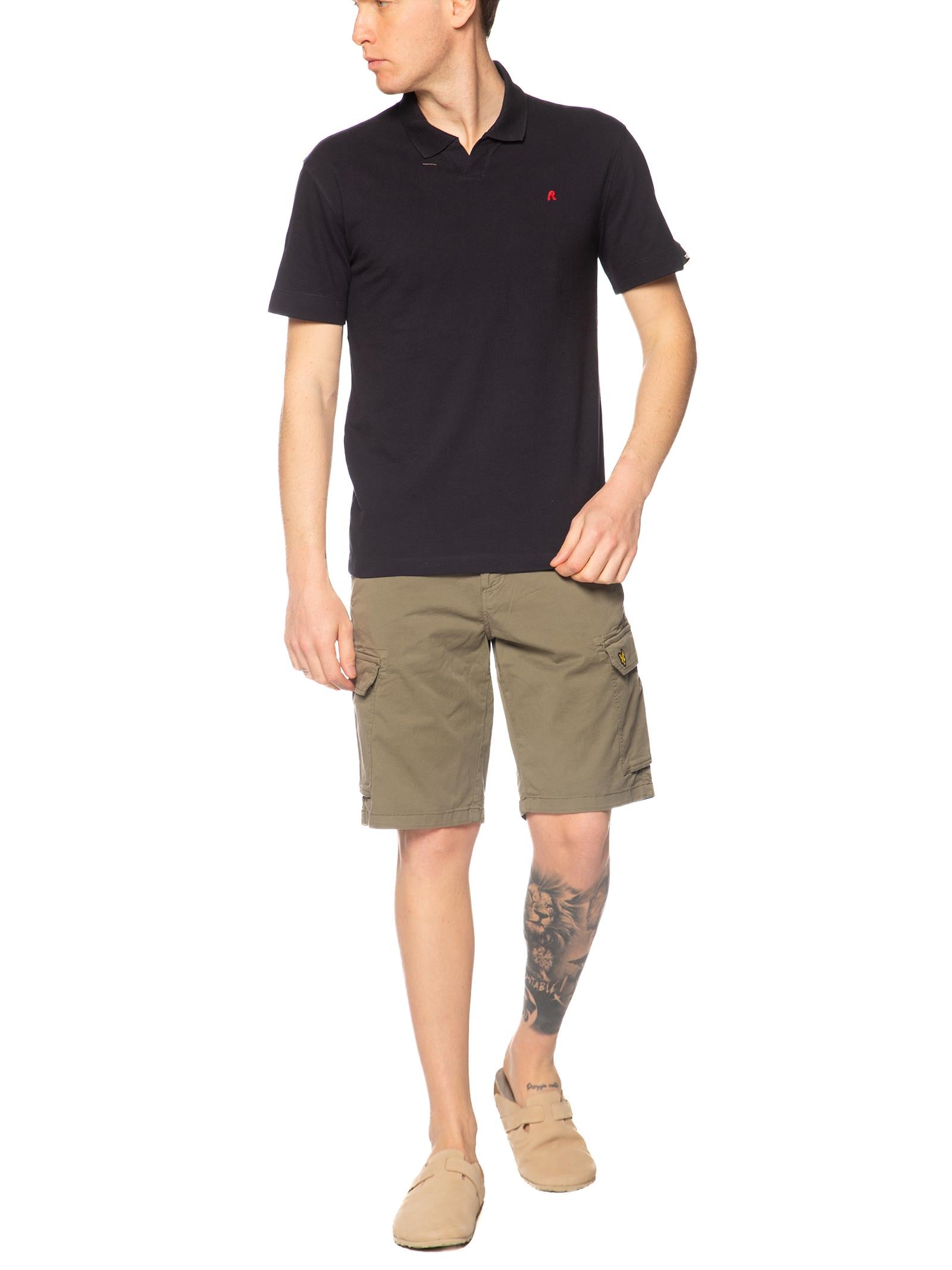 Polo Replay Blu Logo manica corta M3465 970 REPLAY 