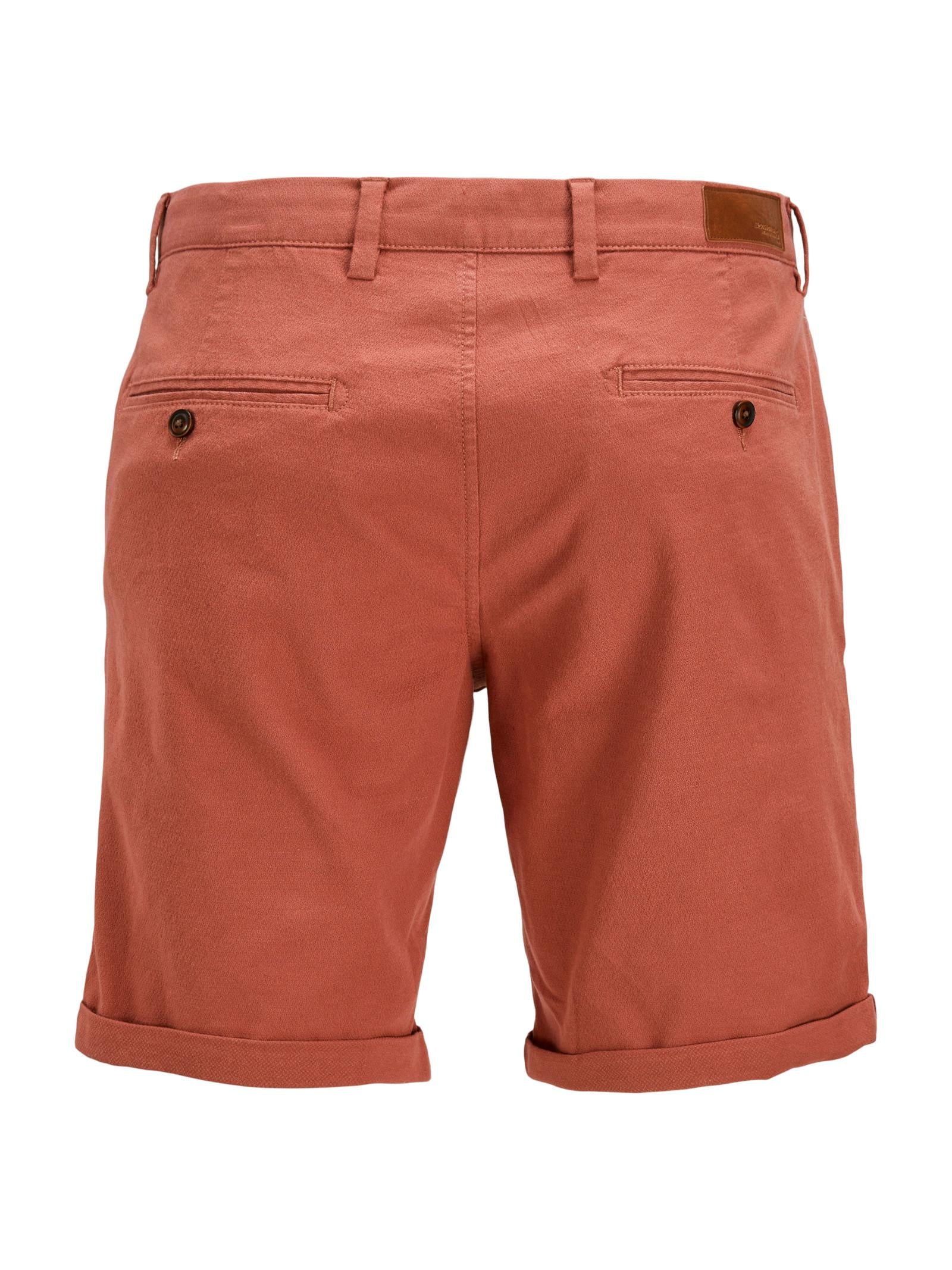 Bermuda Jack & Jones Fury Marsala chino corti operati<BR/> 12206889 /Redwood Burl JACK & JONES 
