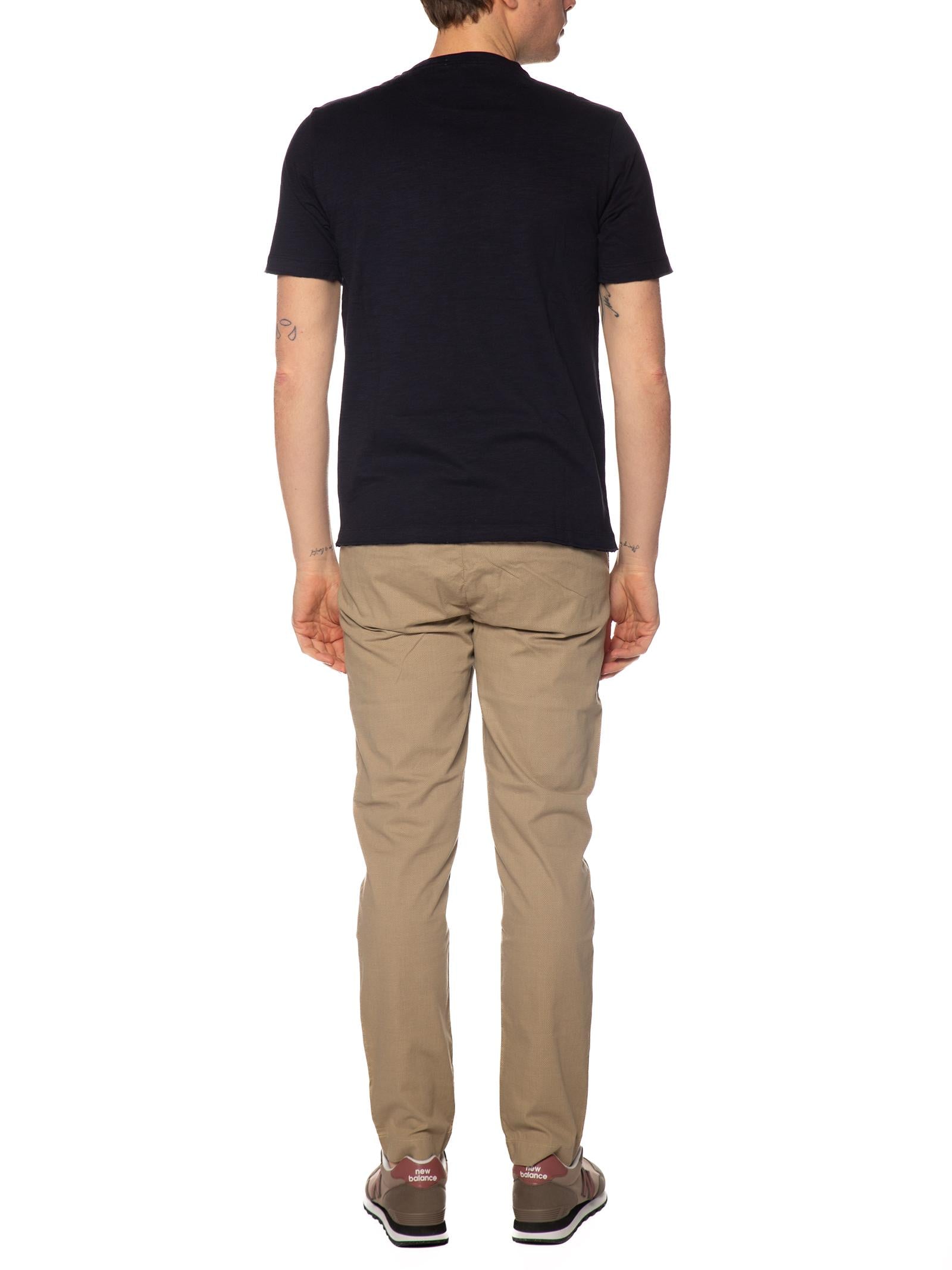 T-shirt Seinse Blu con taschino fiammata TE3323 BLU SEINSE 