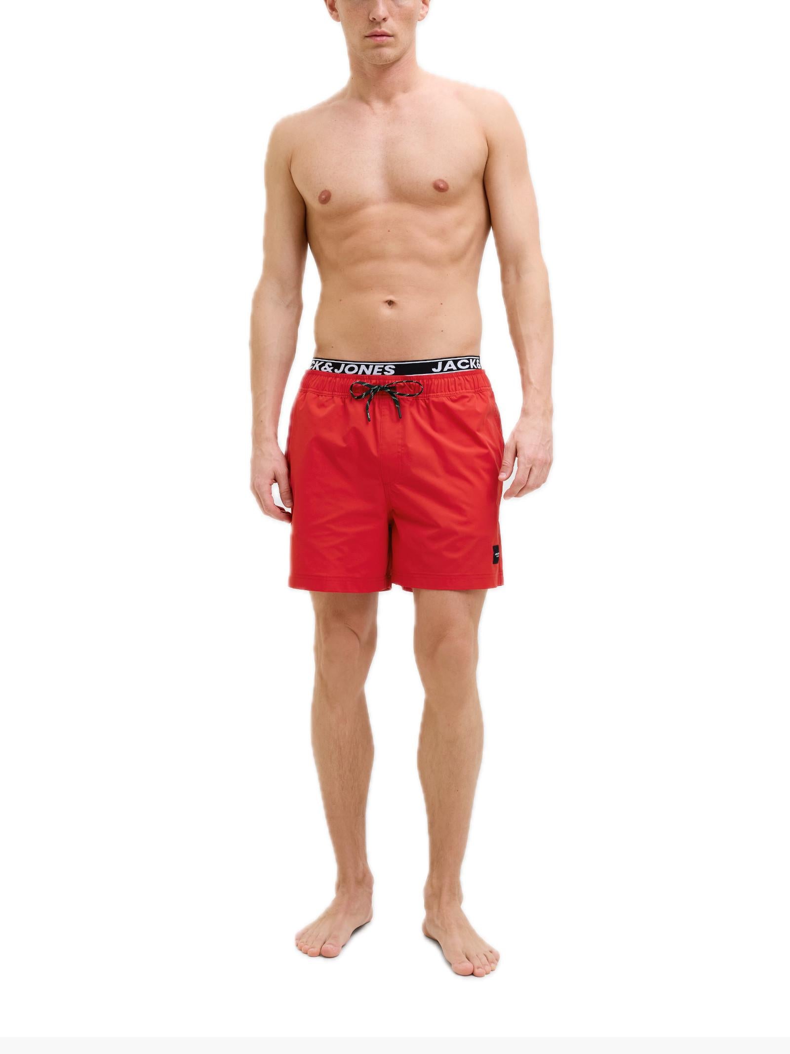 Costume Jack & Jones Maui Rosso con fascia elasticizzata 12272949 /True Red JACK & JONES 