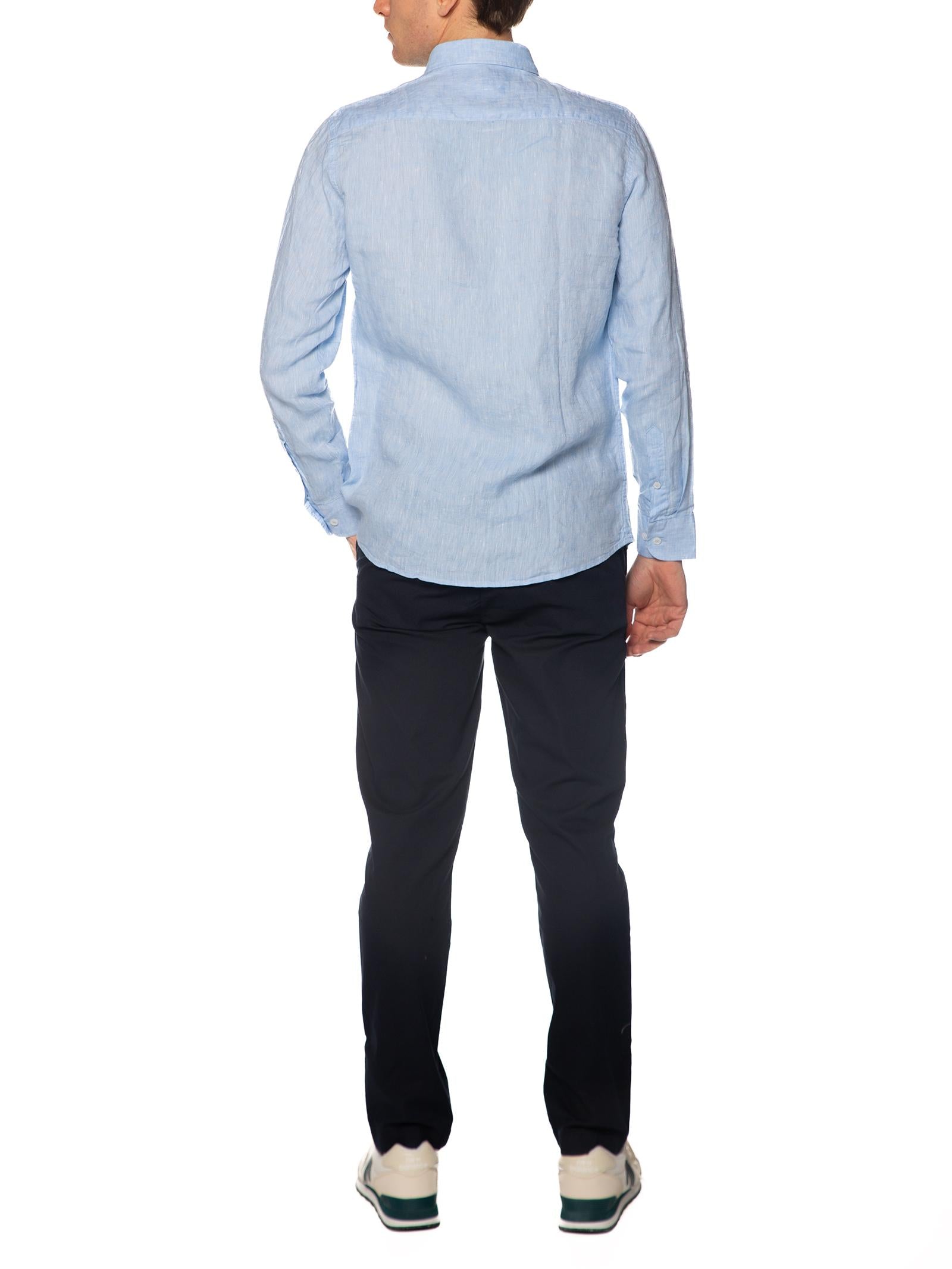 Camicia Seinse Celeste lino button down CE1122 CELESTE SEINSE 