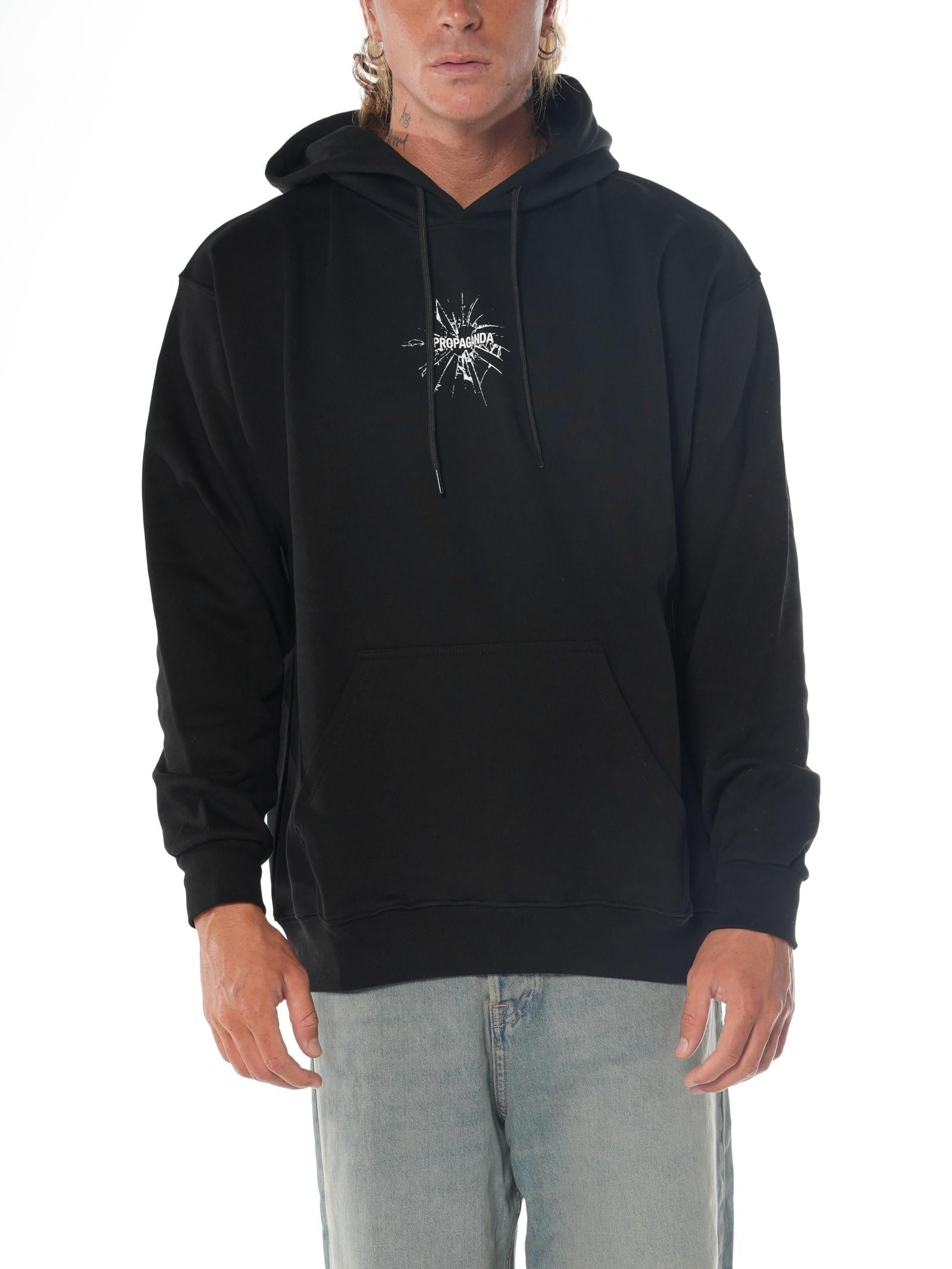 Felpa Propaganda Nero Ribs Glass FE467 NERO PROPAGANDA 