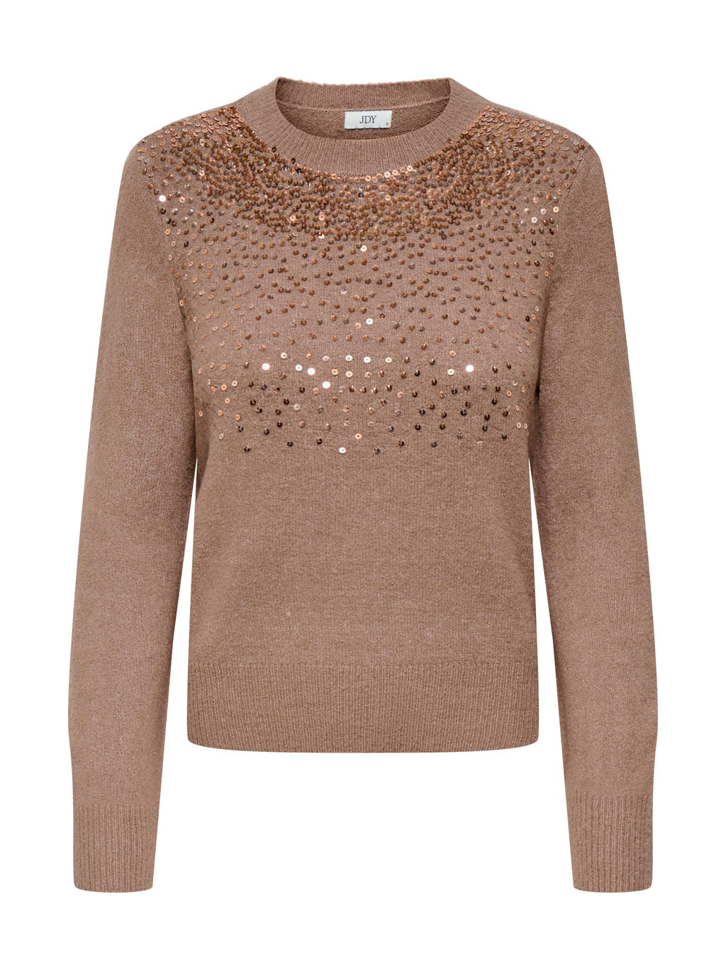 Maglia Jacqueline De Yong Amina Nocciola Glitter 15359708 /Mountain Trail JDY 