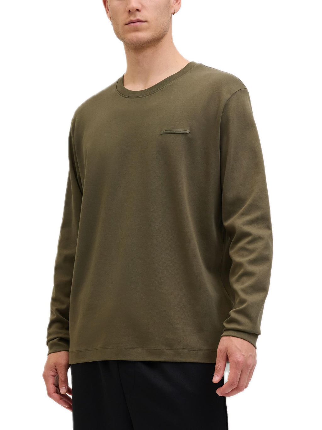 T-shirt Jack & Jones Fusion Verde manica lunga 12282697 /Grape Leaf JACK & JONES 