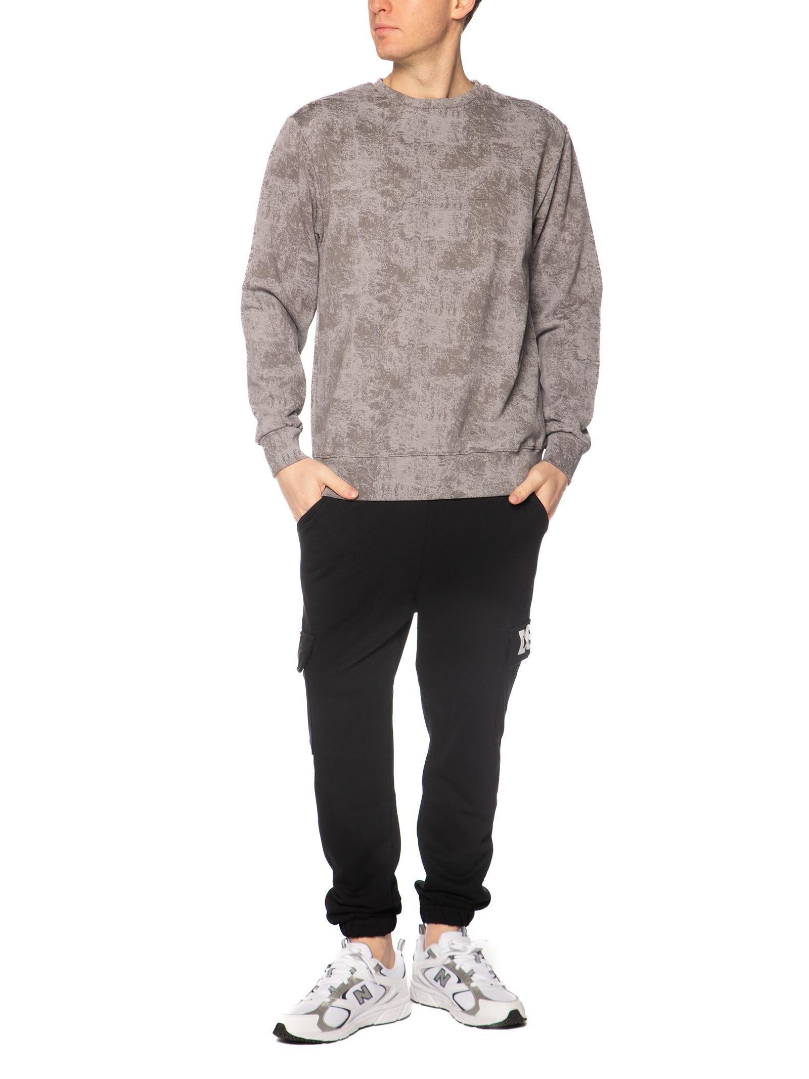 Felpa DS2 Grigio maltinto girocollo SS26201 GRIGIO DS2 