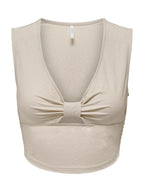 Top Only Beige Jany smanicato 15294427 /Pumice Stone ONLY 