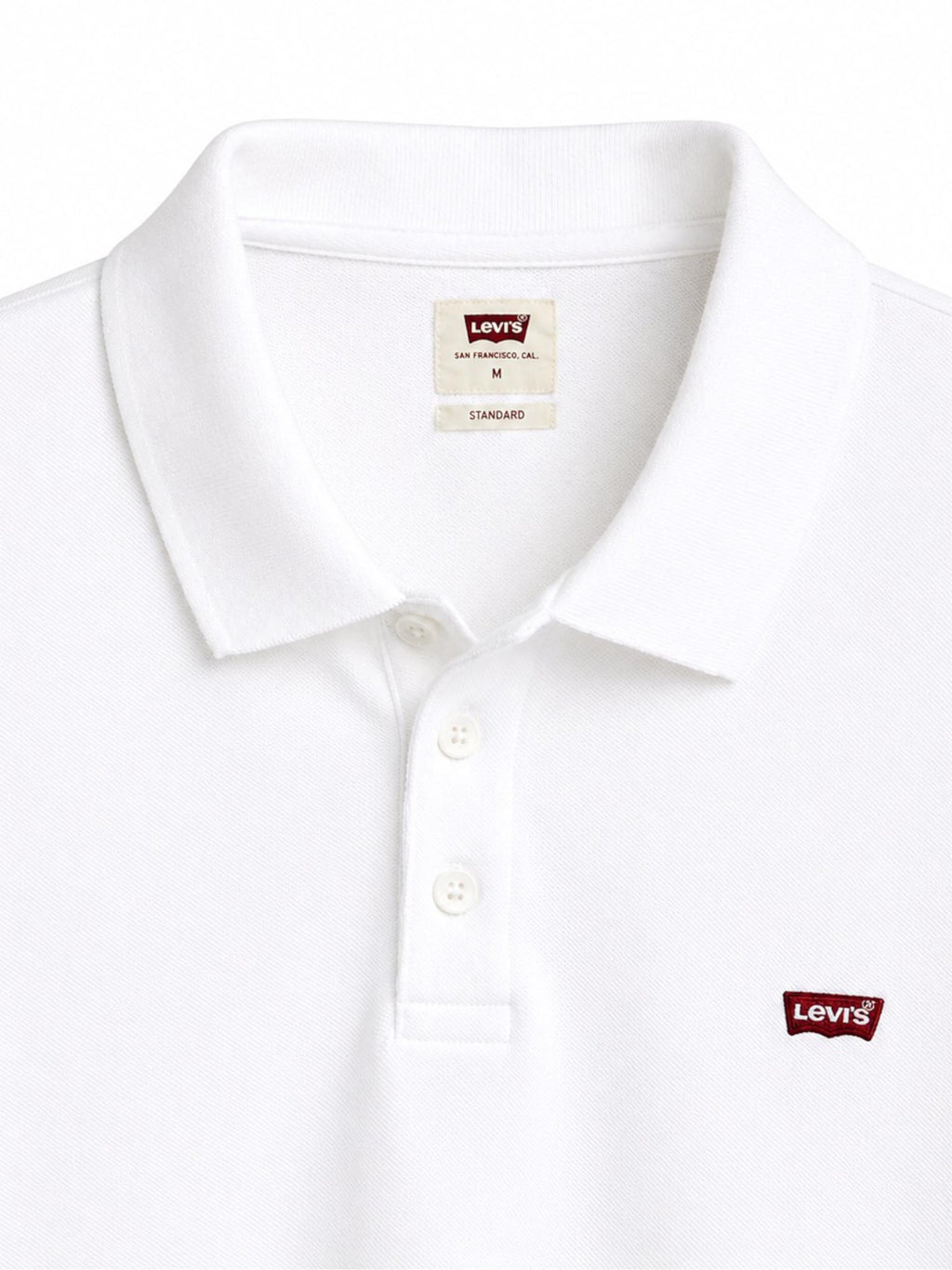 Polo Levi's® Wood Bianco logo ricamato 3588300 03 LEVI'S® 