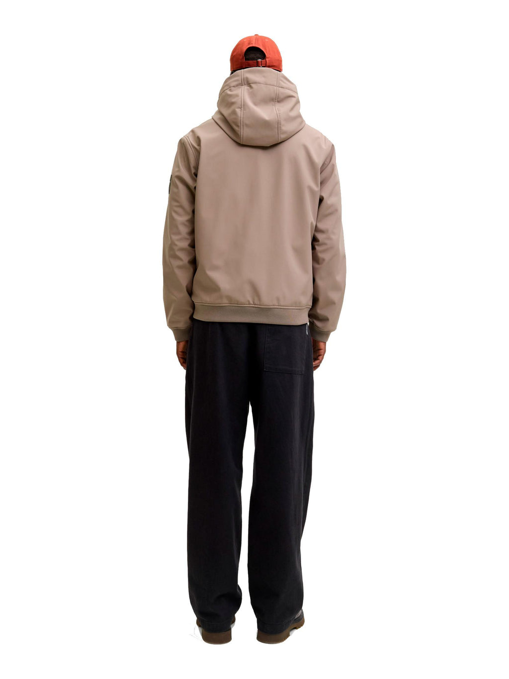Giubbotto Jack & Jones Basic Fango in Softshell  con cappuccio 12236300 /Falcon JACK & JONES 