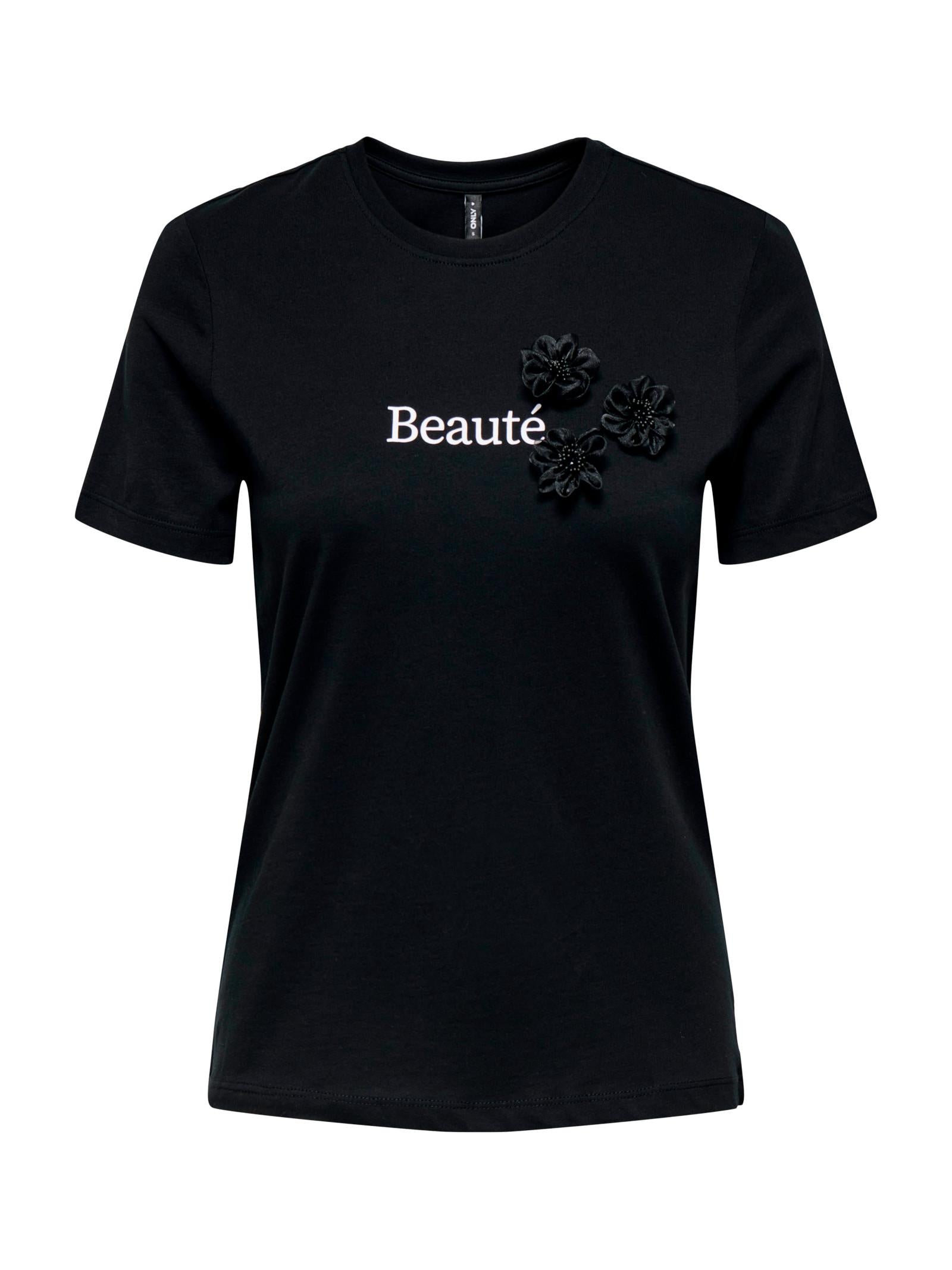 T-shirt Only Blossom Nero mini stampa 15356208 /Black ONLY 
